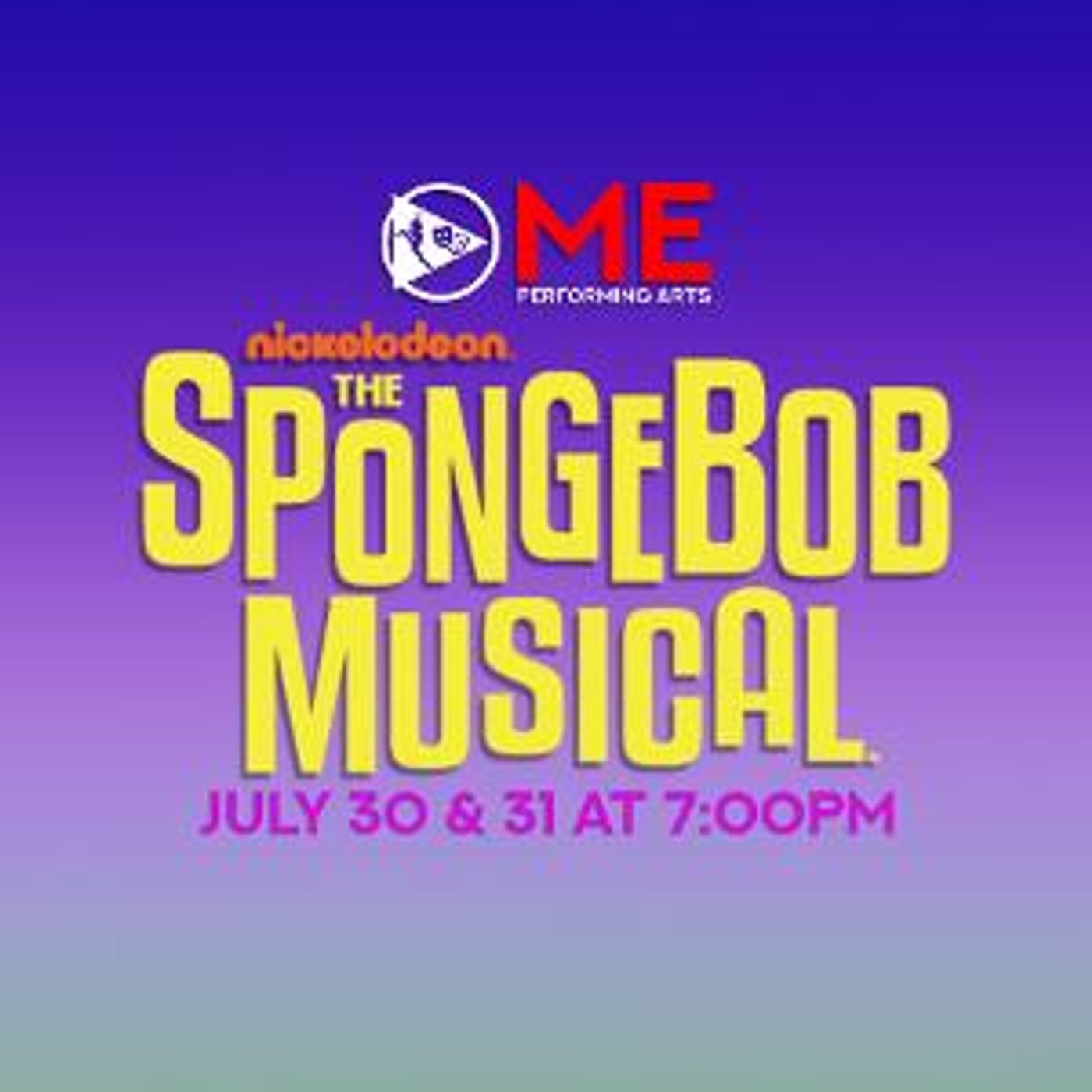 Marshall Ellis Performing Arts Center Presents THE SPONGEBOB MUSICAL  Image