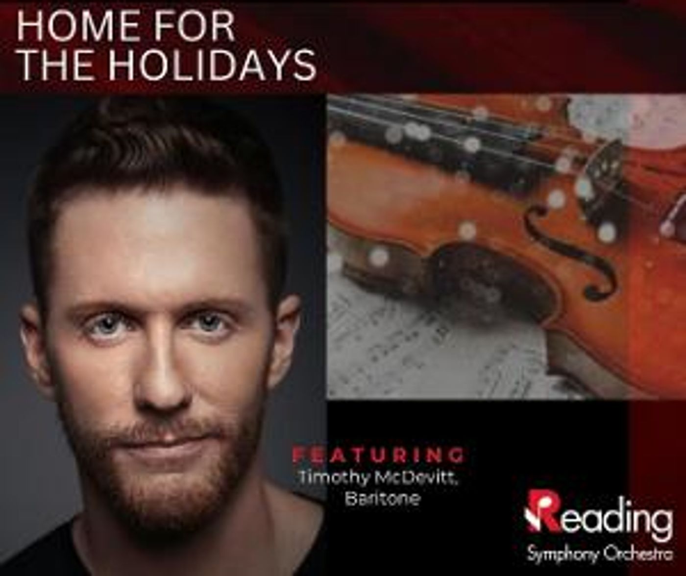 Renowned American Baritone Timothy McDevitt To Lead Reading Symphony Holiday Pops  Image