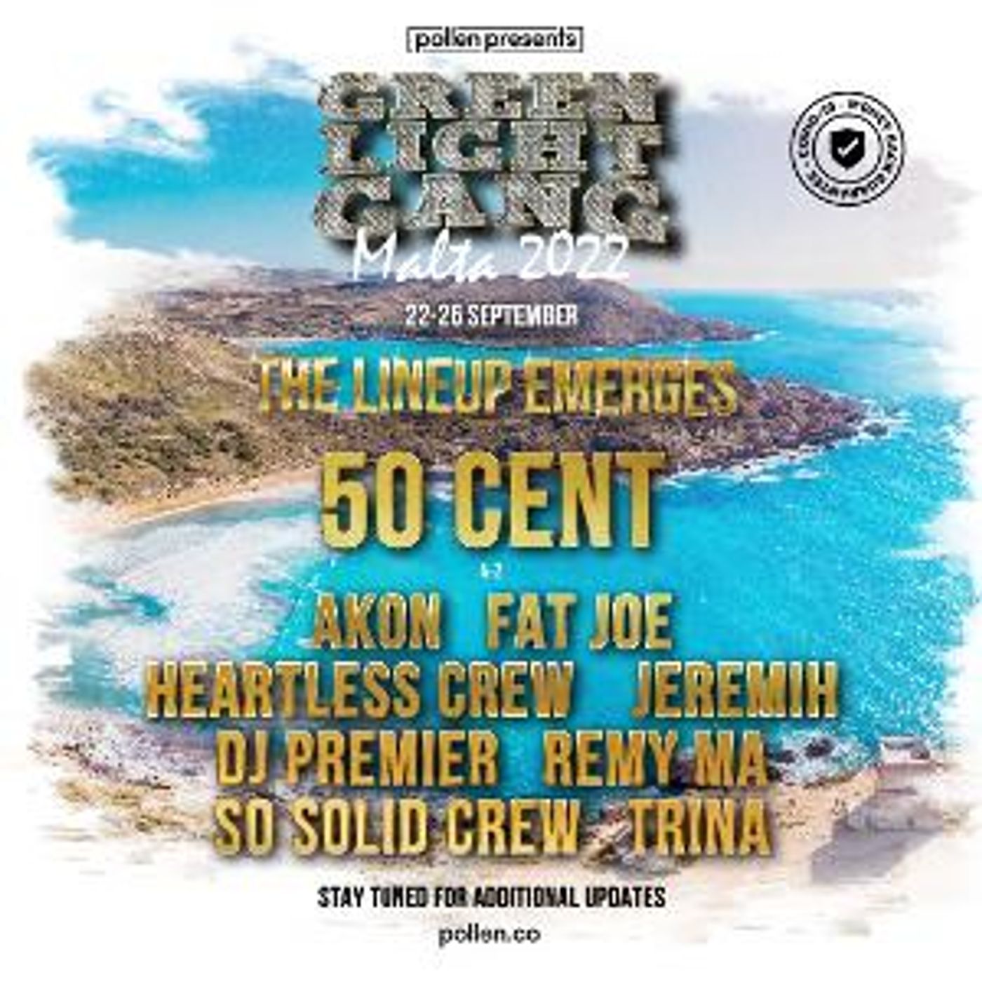 50 Cent Announces Fat Joe, Akon, Jeremih, DJ Premier, Remy Ma, And Trina For Malta Experience  Image