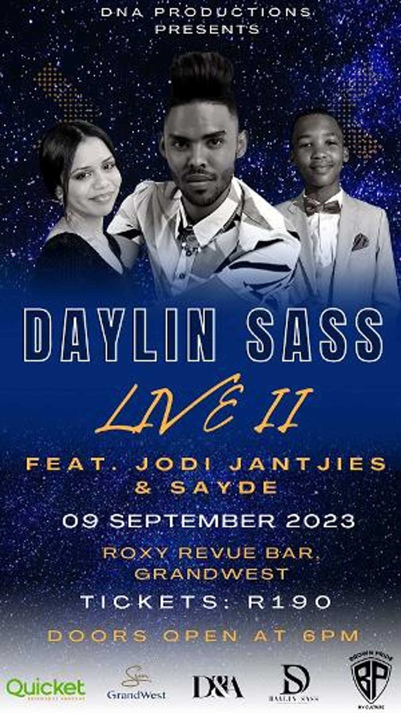 Celebrate Heritage Month with Daylin Sass Live II at GrandWest Casino and Entertainment World  Image