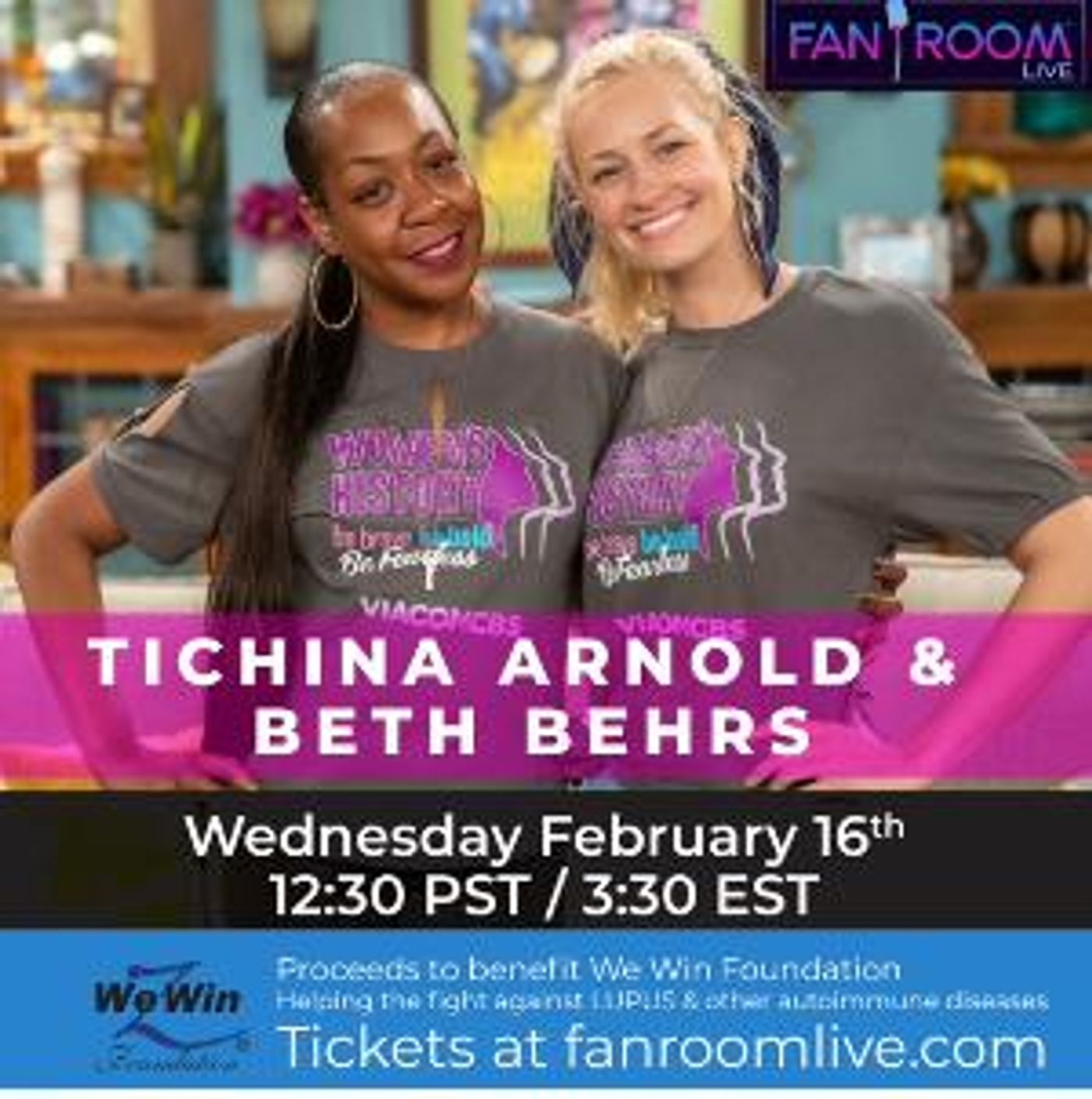 Tachina Arnold & Beth Behrs Announce Virtual Meet & Greet With Fan Room Live  Image