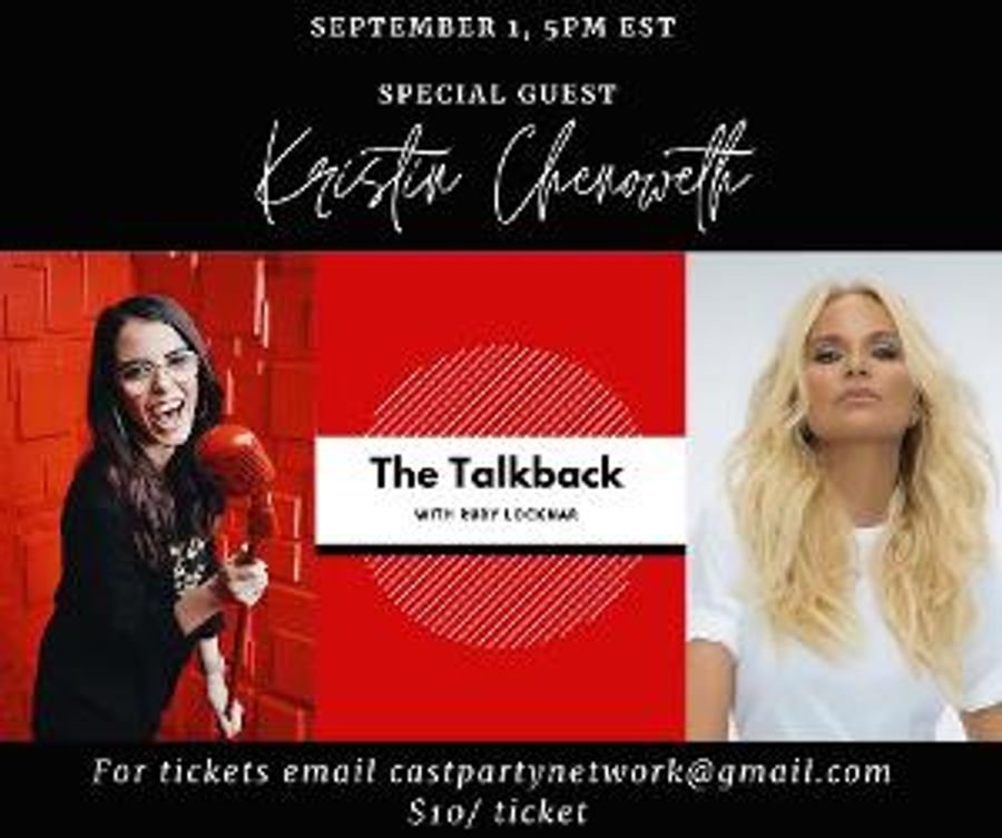 Kristin Chenoweth Will Guest Star On THE TALKBACK With Ruby Locknar  Image