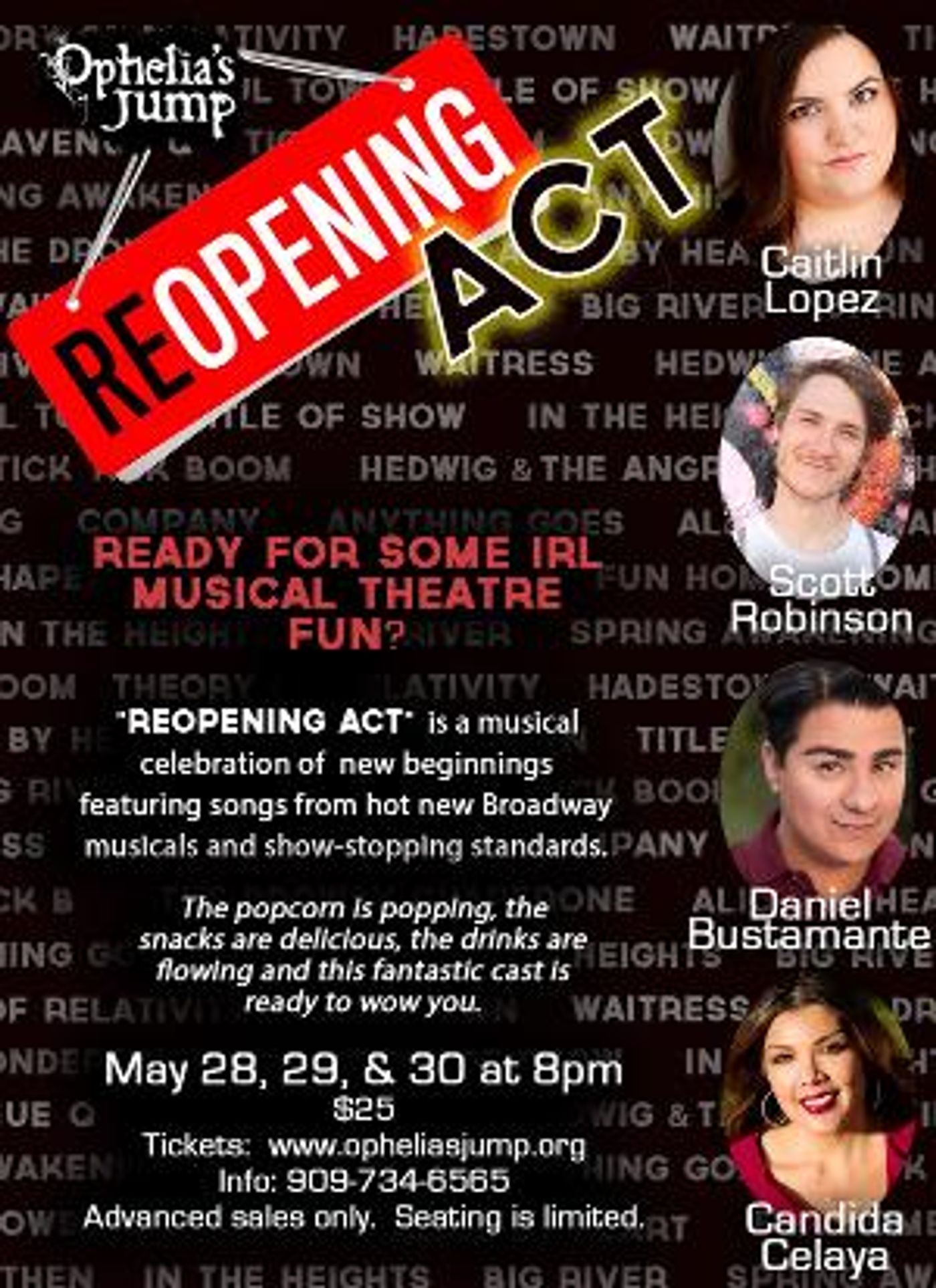 Ophelia's Jump Presents RE-OPENING ACT  Image