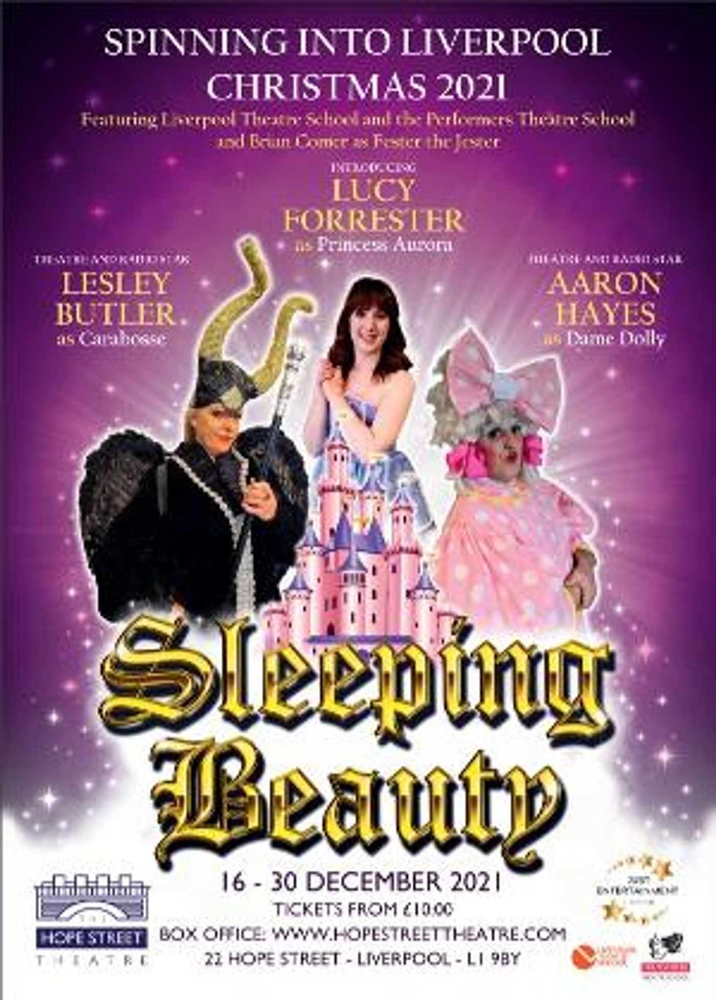 Lesley Butler and Aaron Hayes Will Lead SLEEPING BEAUTY at the Hope Street Theatre  Image