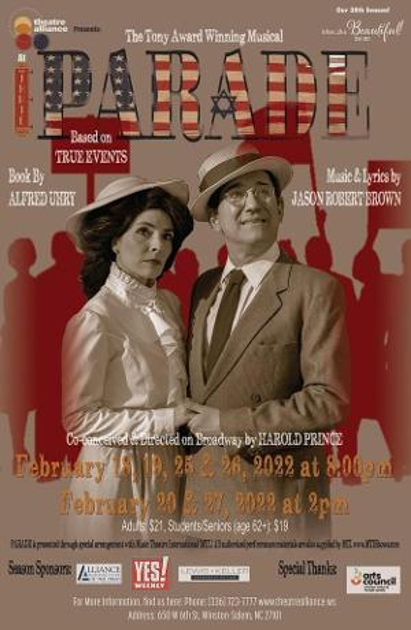 Winston-Salem Theatre Alliance Stages Will Present PARADE Next Month  Image