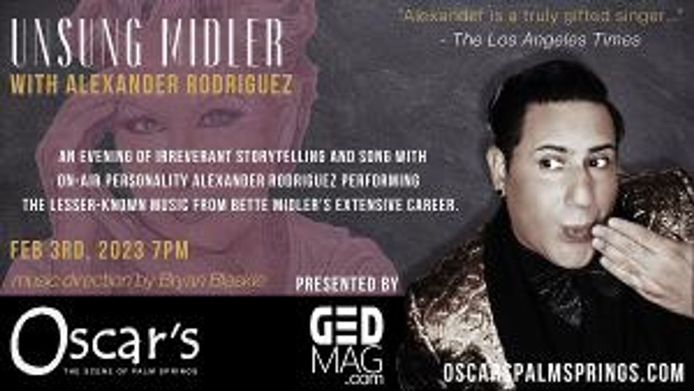 Hollywood Comes To Palm Springs For UNSUNG MIDLER  Image