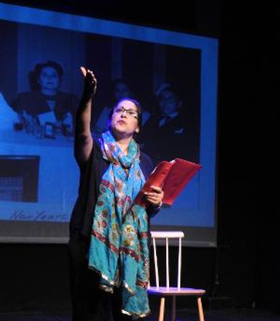 MOXIE Productions and The Grange Hall Cultural Center Welcome Valerie David's Solo Show, BAGGAGE FROM BaghDAD Image