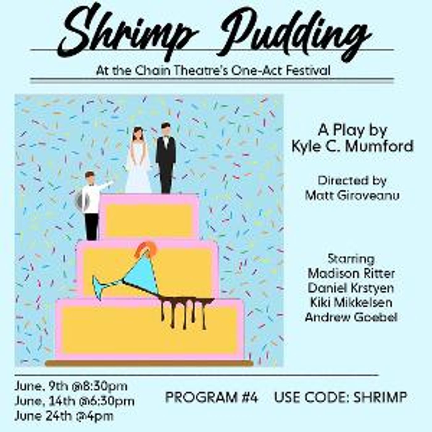 SHRIMP PUDDING To Premiere At The 2023 Chain Theatre Summer One Act Festival  Image
