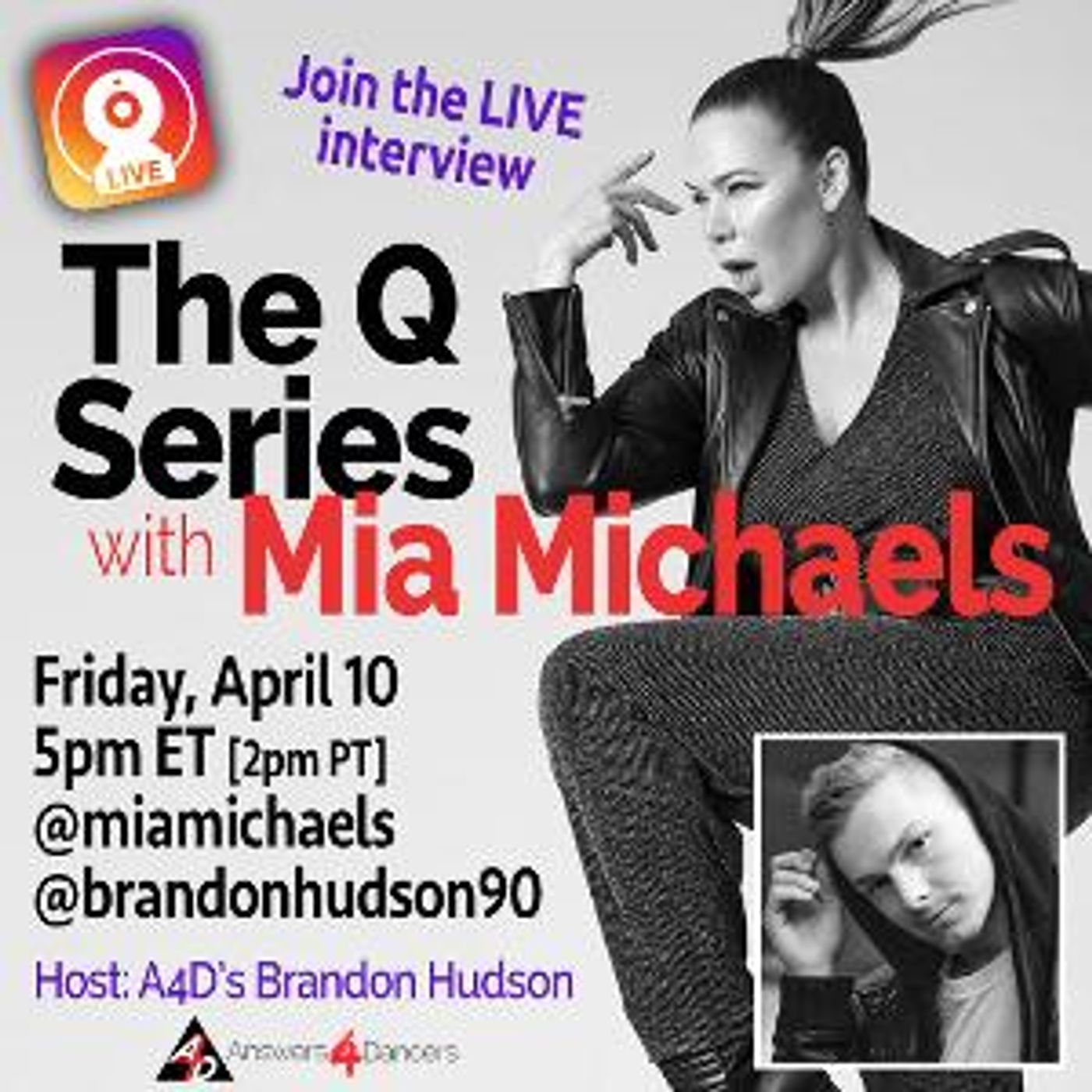 THE Q SESSIONS With Mia Michaels to Stream This Friday  Image