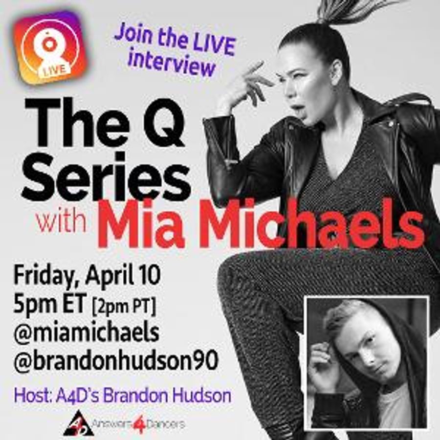 THE Q SESSIONS With Mia Michaels to Stream This Friday Image