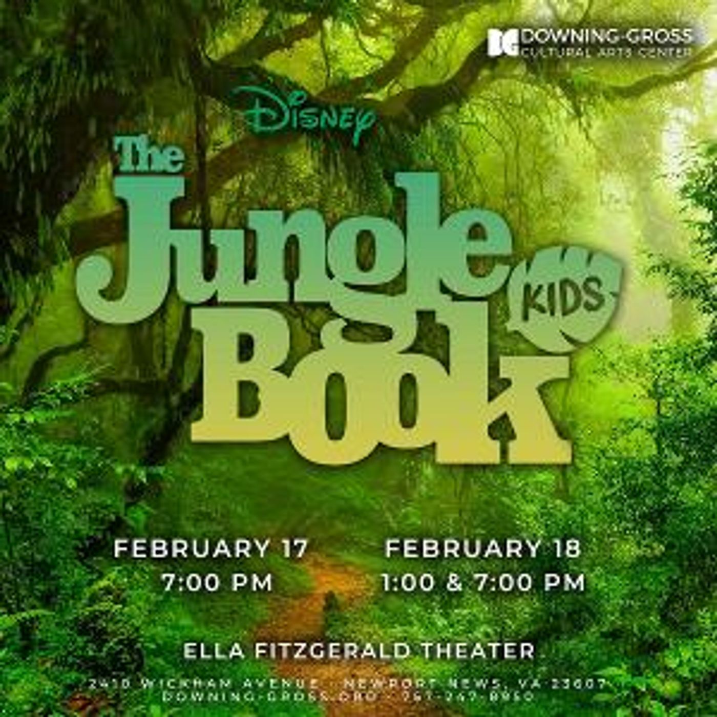 Disney's THE JUNGLE BOOK to Open at The Downing-Gross Cultural Arts Center in February  Image