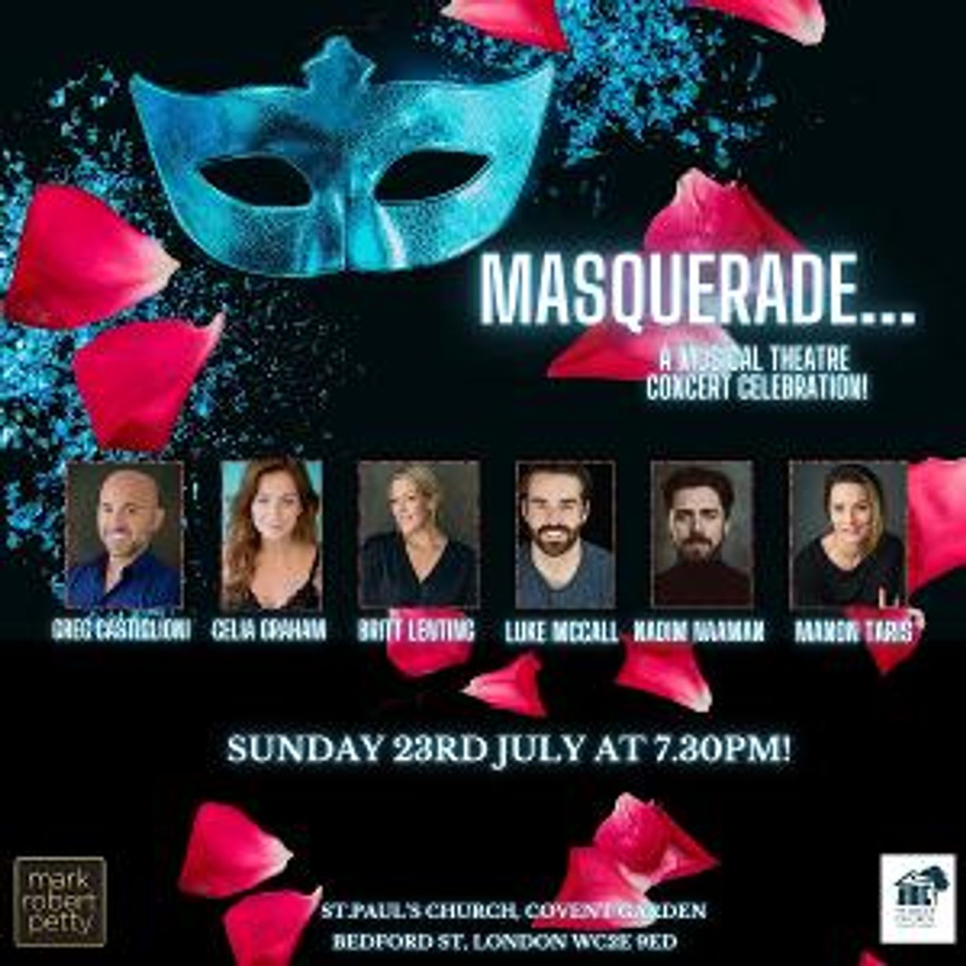 Masquerade…A Musical Theatre Concert Celebration Comes to The Actors' Church in Covent Garden This Month  Image
