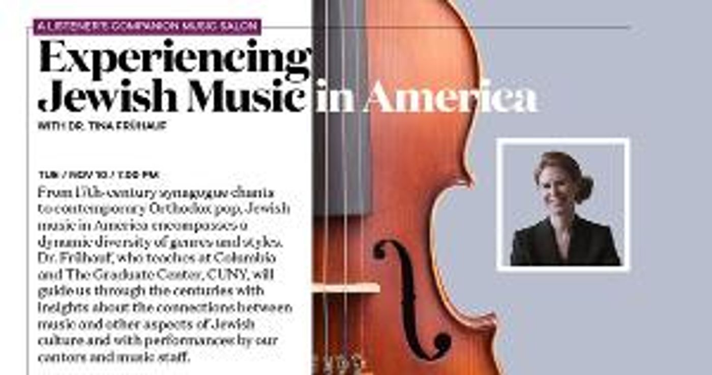 Author Dr. Tina Fruehauf Zooms-in Live From New York's Park Avenue Synagogue  Image