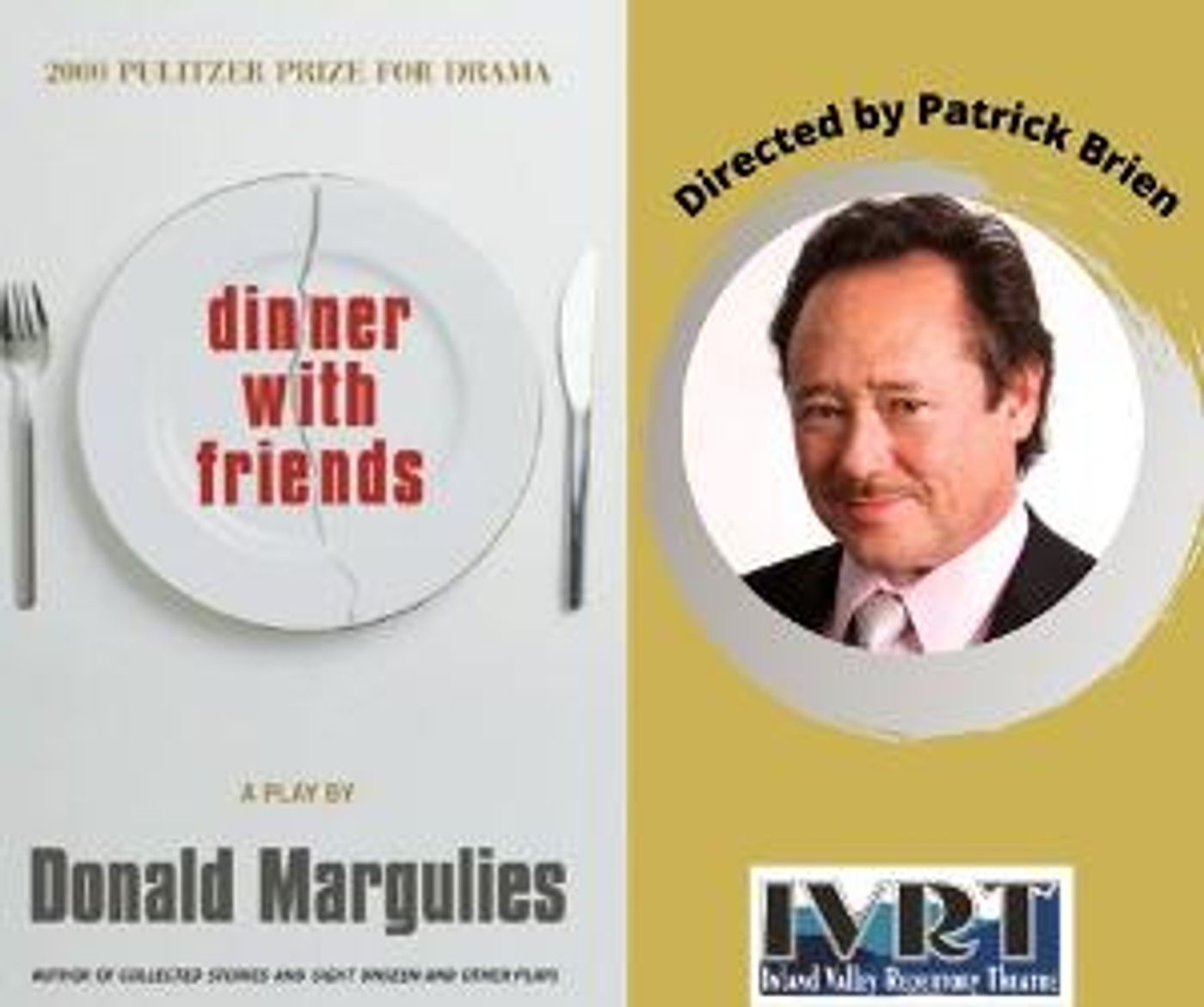 Inland Valley Repertory Theatre Announces Patrick Brien As Director Of Livestreaming DINNER WITH FRIENDS  Image