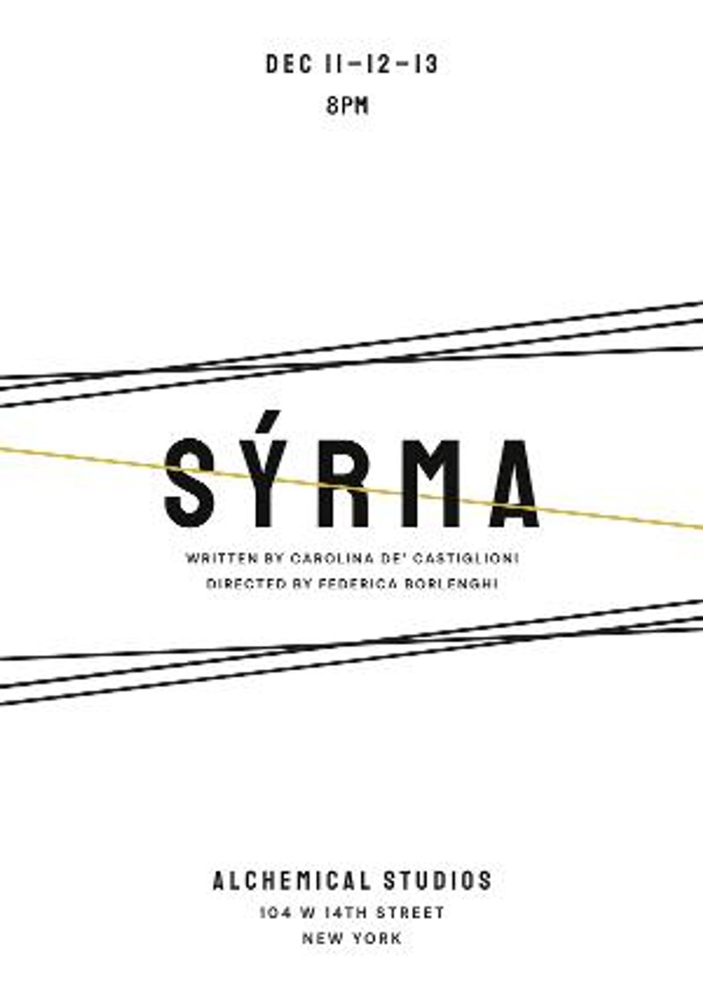 SYRMA, a One Act Play Inspired By Greek Mythology And Dante's Divine Comedy to Premiere at Alchemical Studios  Image