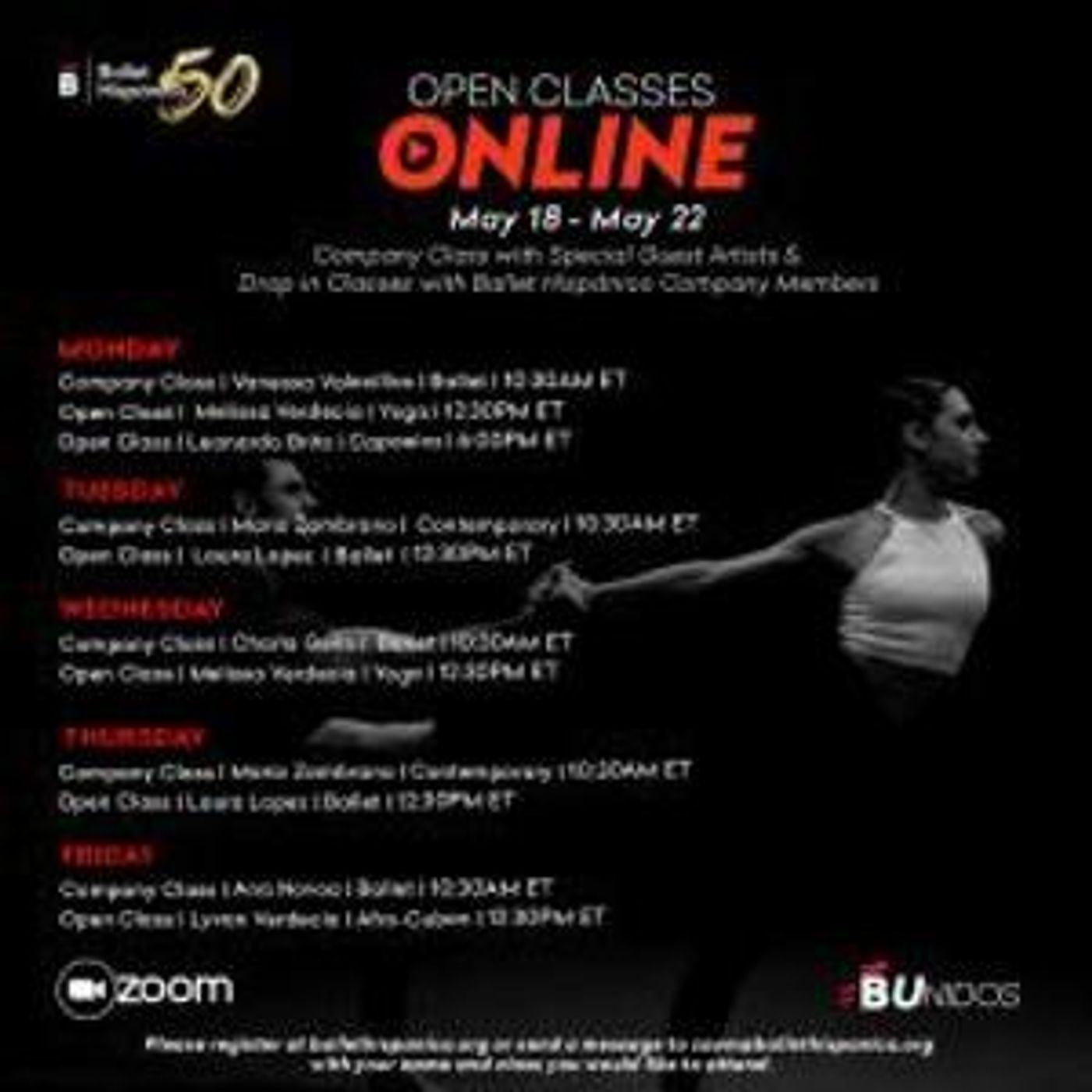 Ballet Hispánico Open Classes Online Through June 5  Image