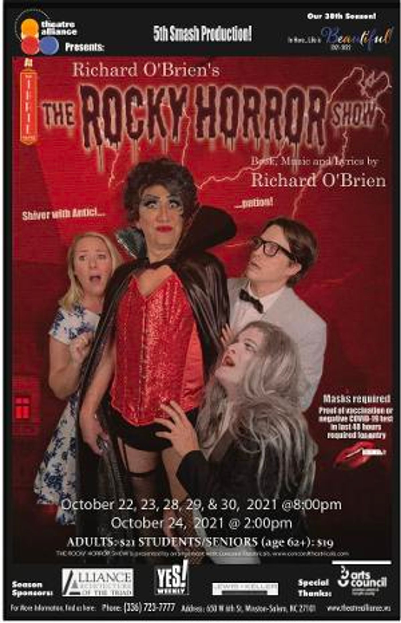 Winston-Salem Theatre Alliance to Present THE ROCKY HORROR SHOW LIVE  Image
