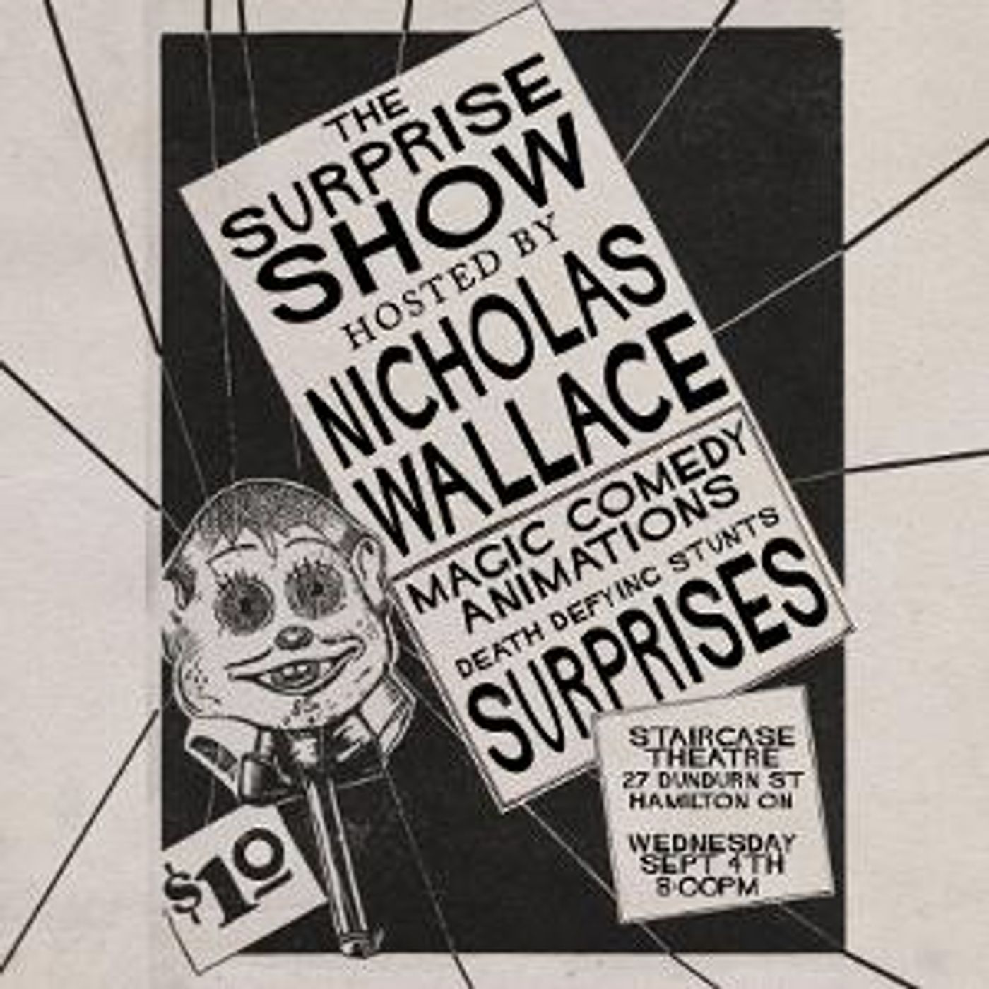 THE SURPRISE SHOW Hosted By Nicholas Wallace Hits The Staircase  Image