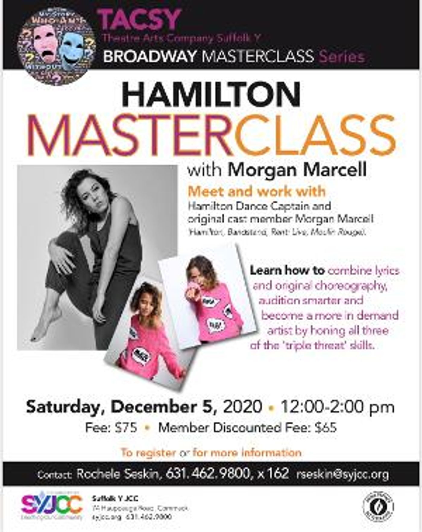 HAMILTON Dance Captain And Original Cast Member Morgan Marcell Offers Live Masterclass  Image