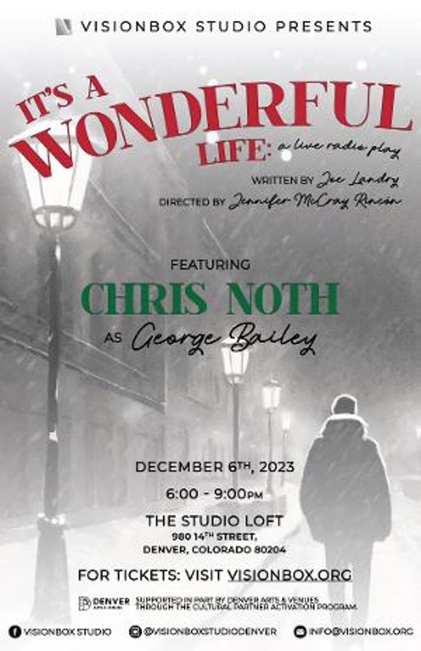Chris Noth to Star in IT'S A WONDERFUL LIFE: A LIVE RADIO PLAY at Visionbox Studio  Image