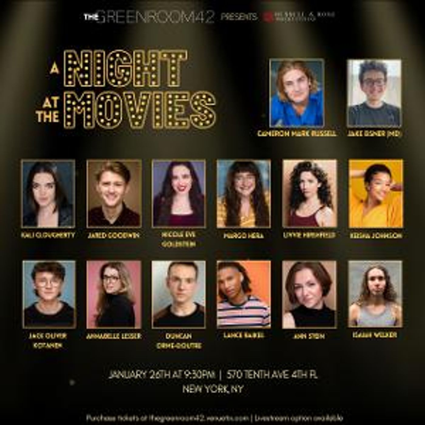 Russell & Rose Returns With A NIGHT AT THE MOVIES At The Green Room 42  Image