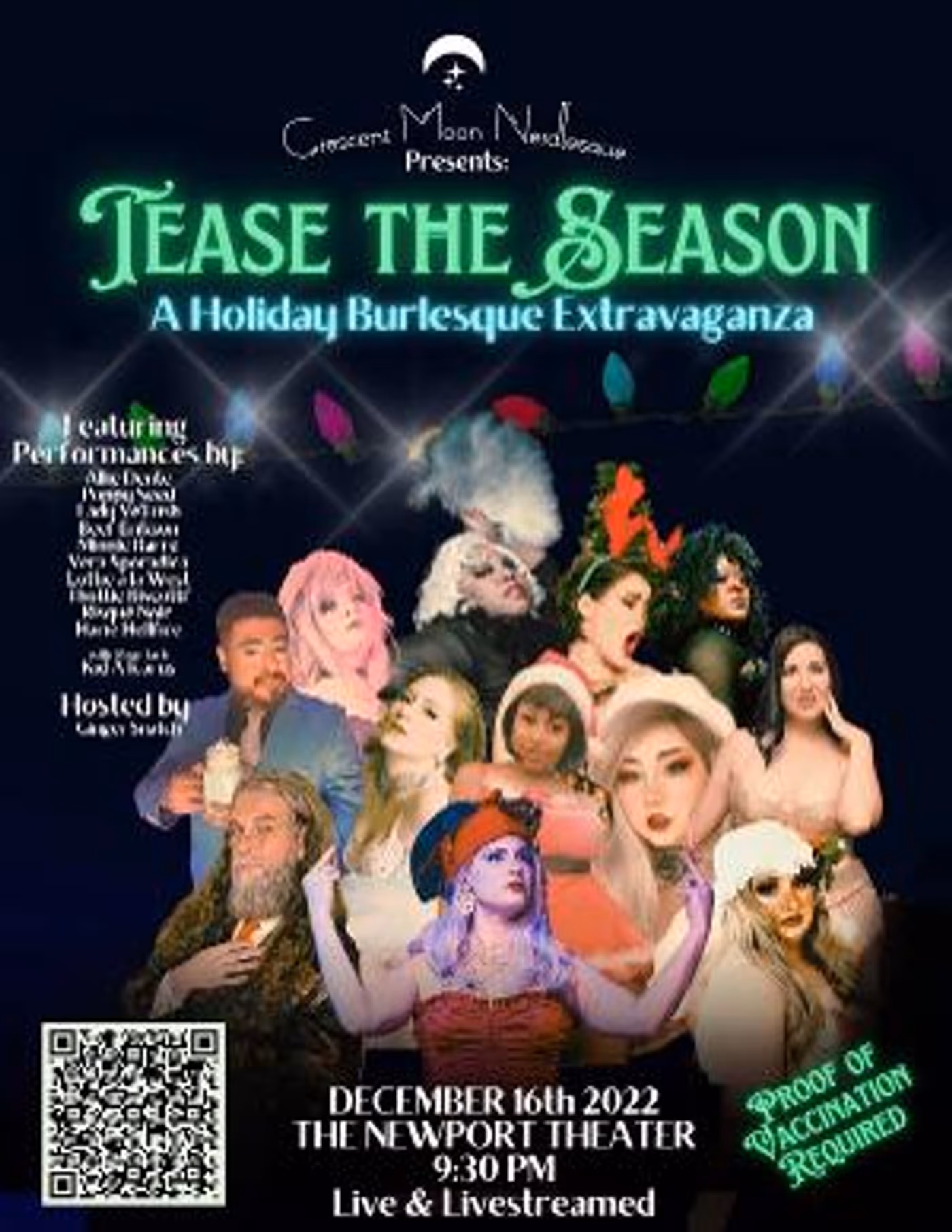 TEASE THE SEASON: A Holiday Burlesque Extravaganza is Coming to the Newport Theater This Month  Image
