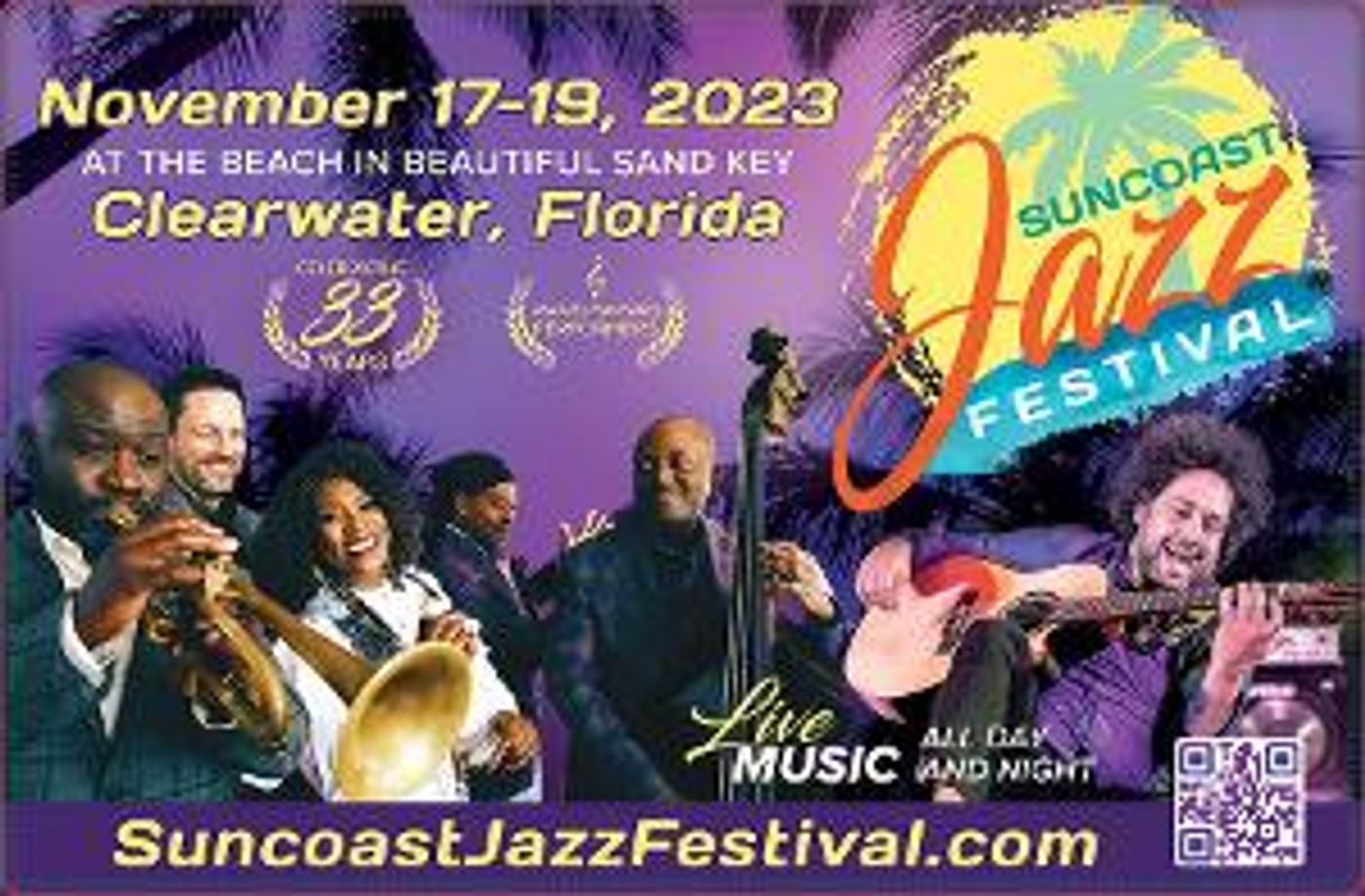33rd Annual Suncoast Jazz Festival on Clearwater's Sand Key Returns in November  Image