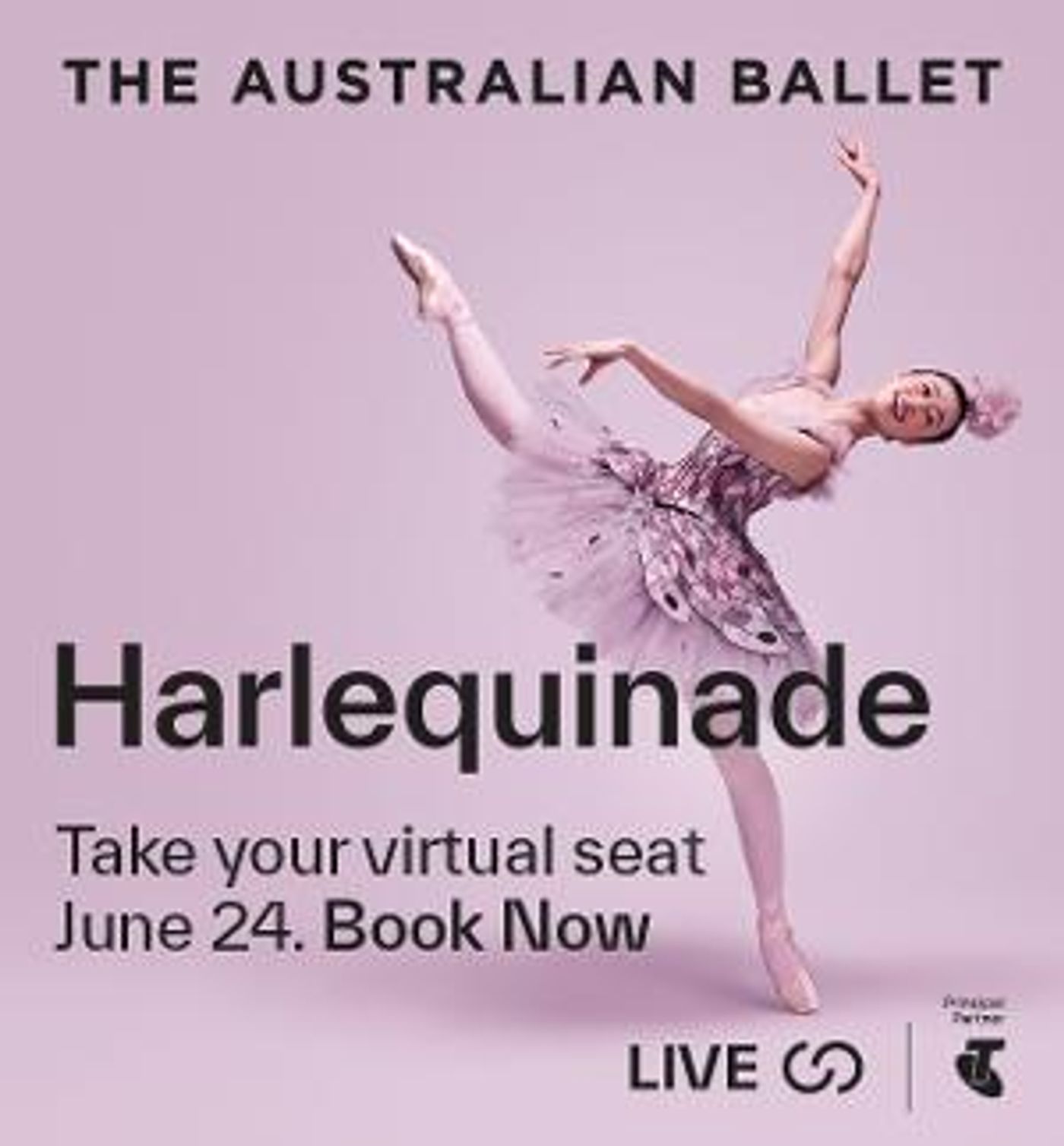 The Australian Ballet to Livestream Alexei Ratmansky's HARLEQUINADE This Friday  Image