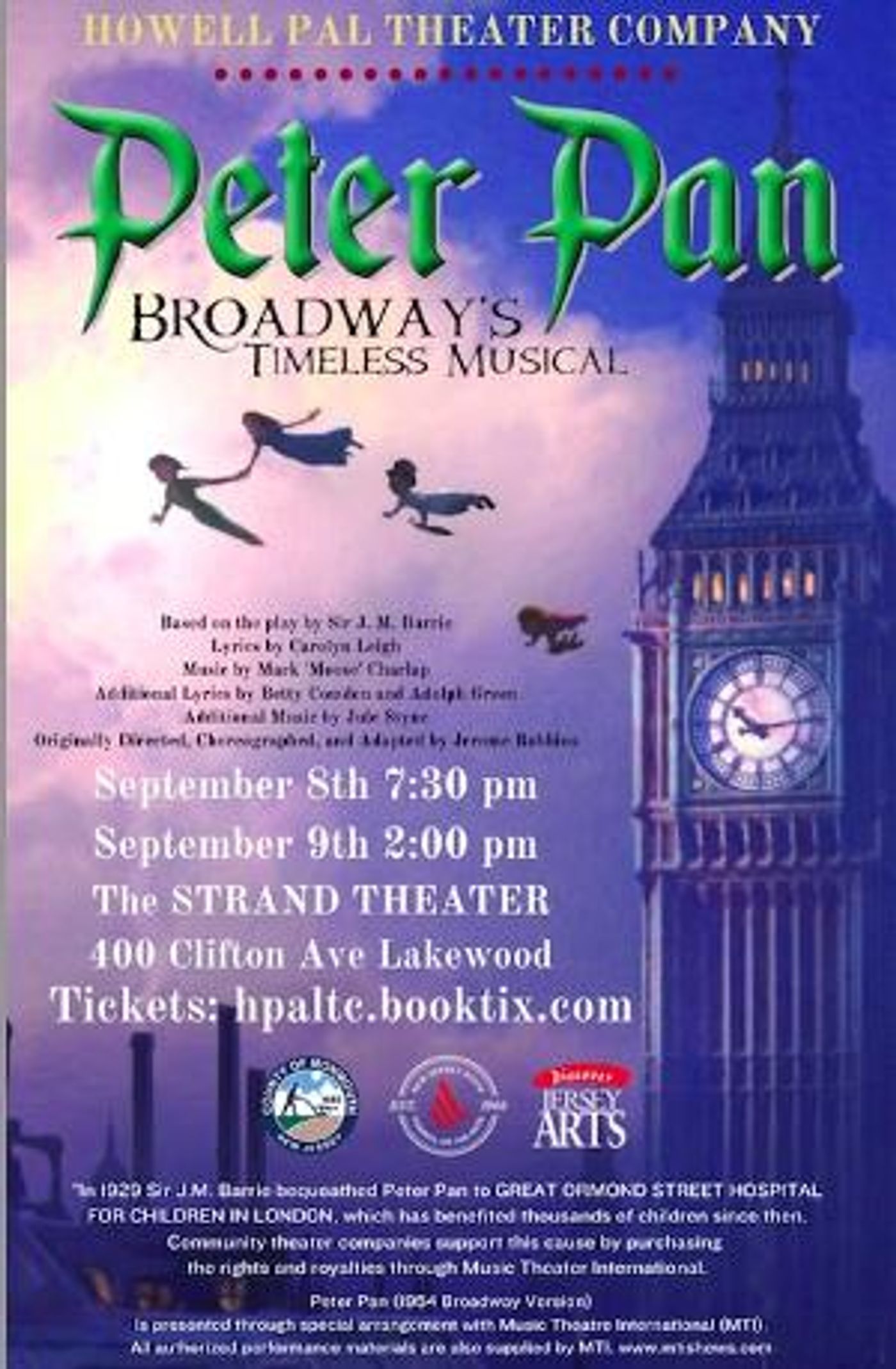 Howell PAL Theater Company to Present PETER PAN in September  Image