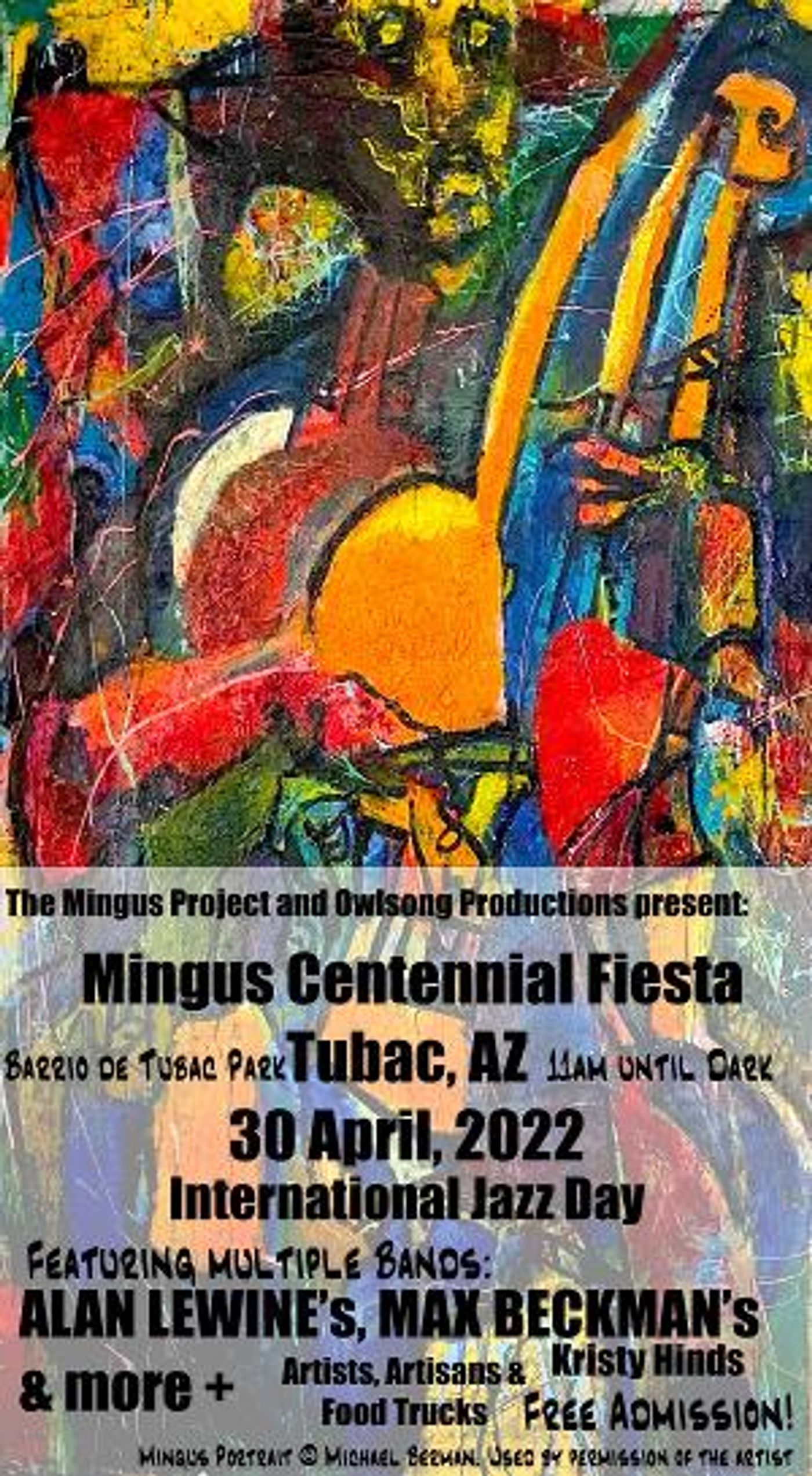Tubac Celebrates International Jazz Day With Mingus Centennial Fiesta  Image