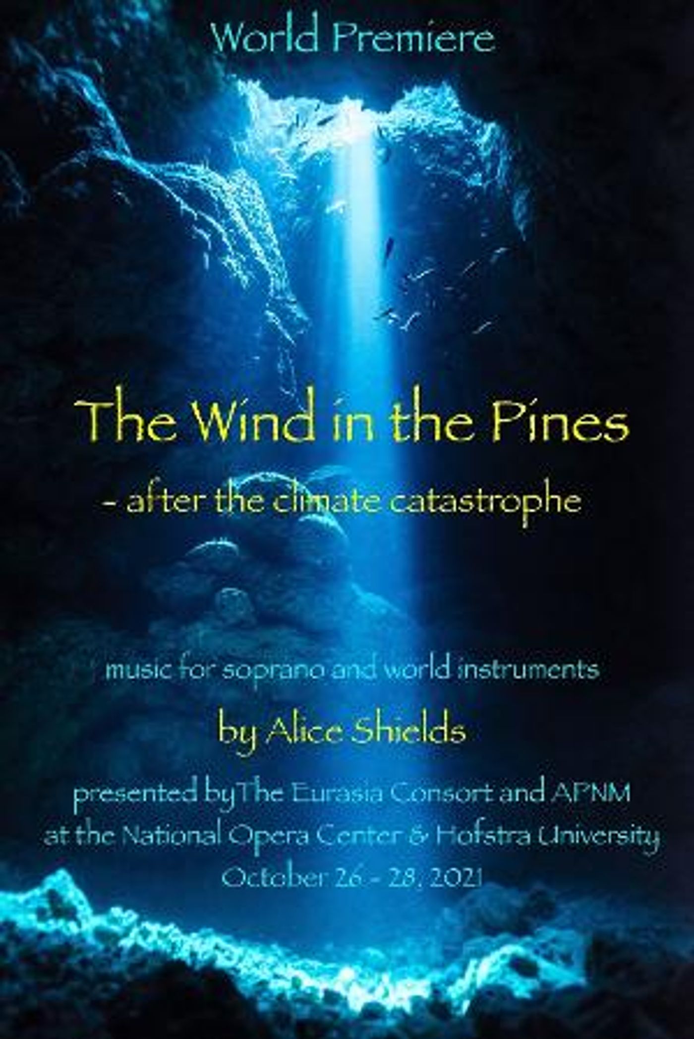 APNM to Present World Premiere Performances of Alice Shields' THE WIND IN THE PINES  Image