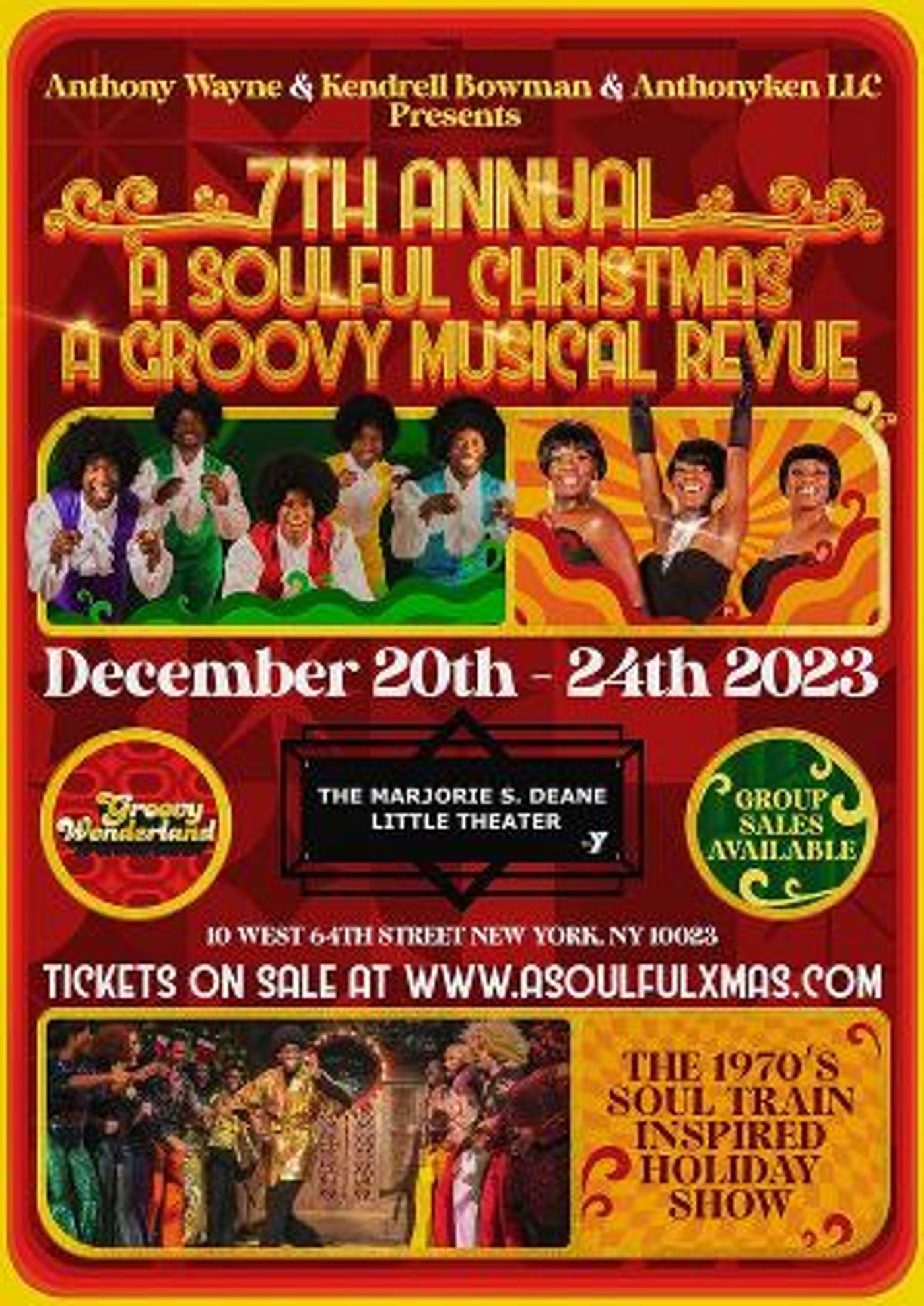 The Annual Holiday Musical Revue A SOULFUL CHRISTMAS Premieres This December For The Seventh Year In NYC!  Image