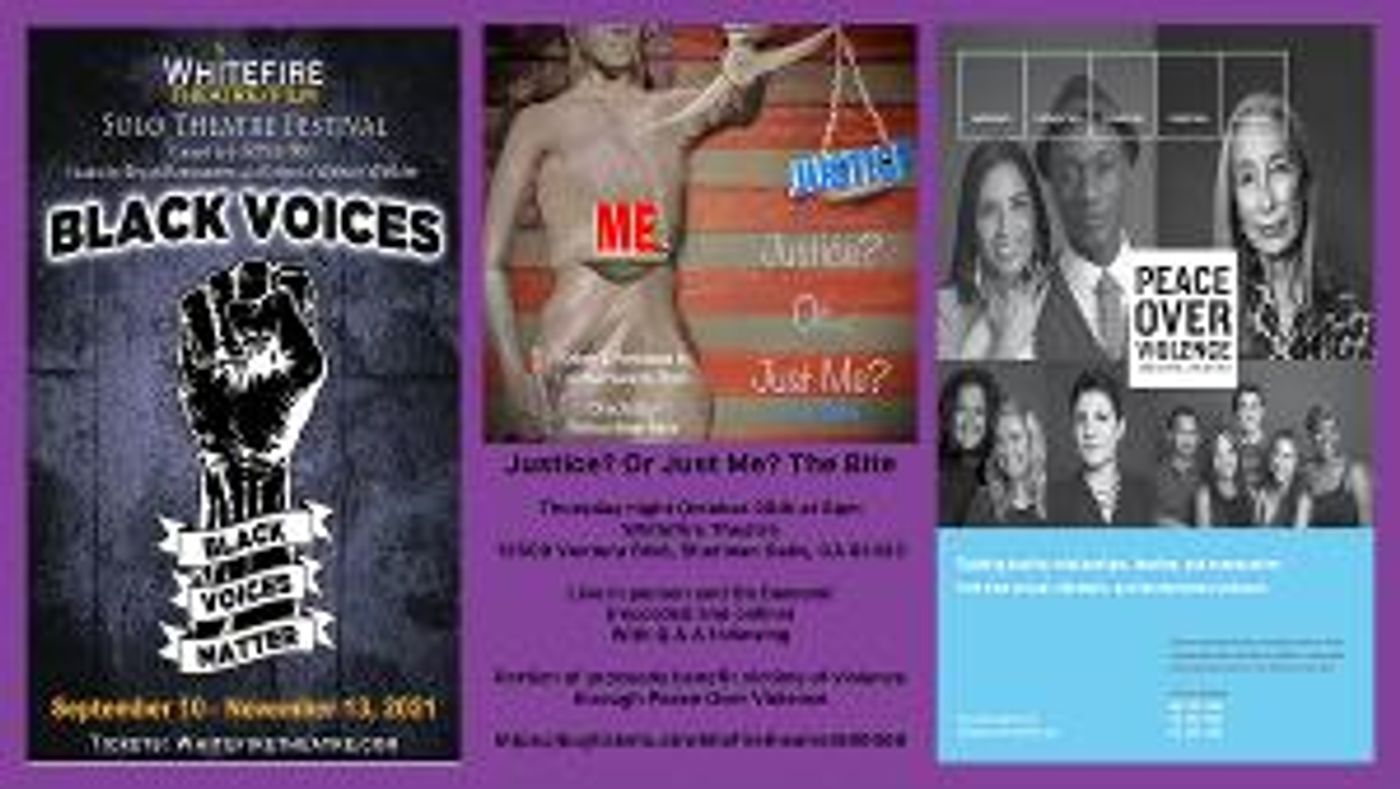 JUSTICE? OR…JUST ME? THE BITE to be Presented at Whitefire Theatre's Black Voices Solo Theatre Festival  Image