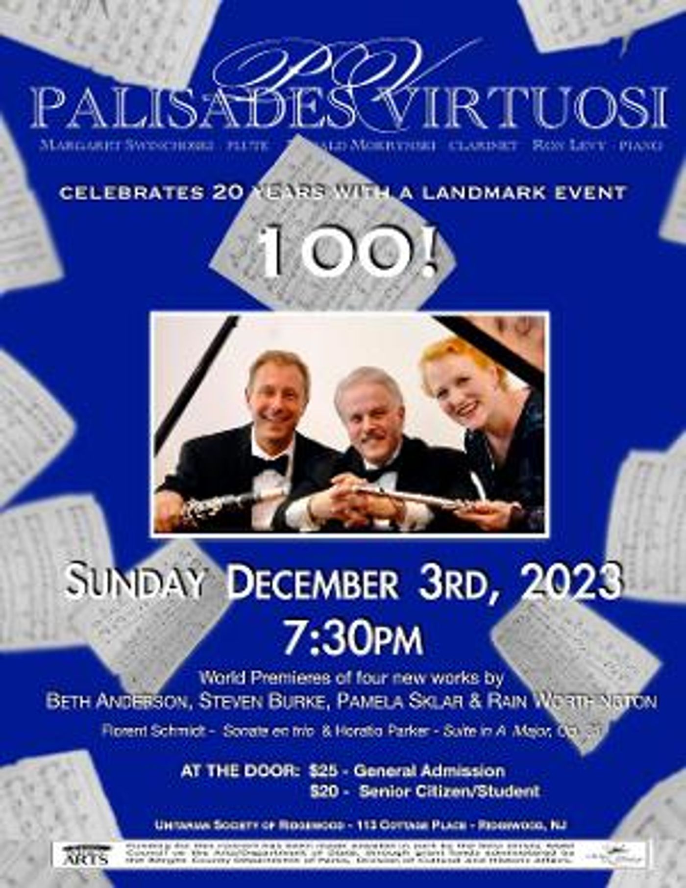 Palisades Virtuosi to Present 100! Concert Celebration Of Their 100 New Works  Image