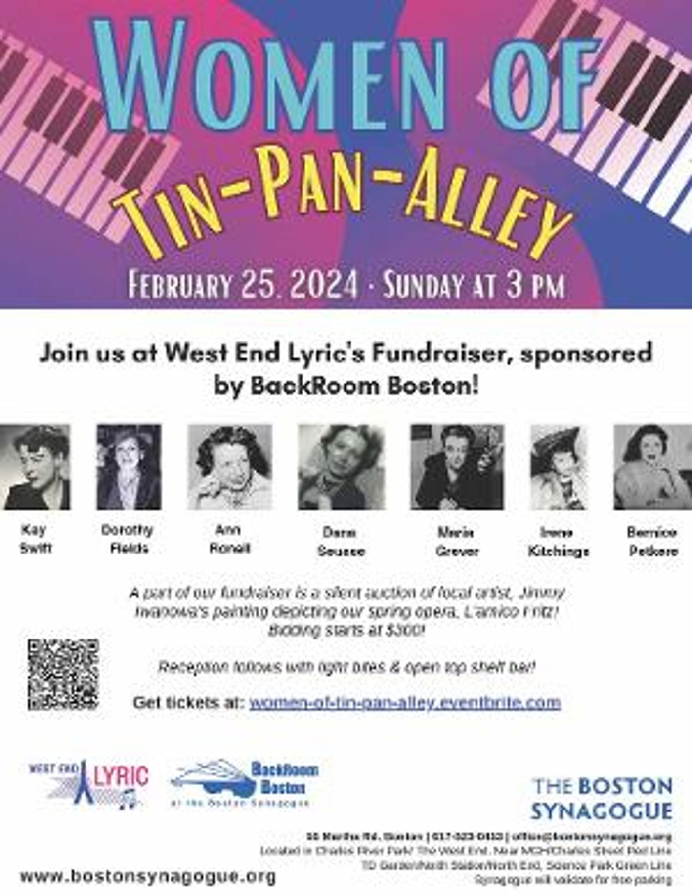 West End Lyric to Present THE WOMEN OF TIN-PAN ALLEY Cabaret Night  Image