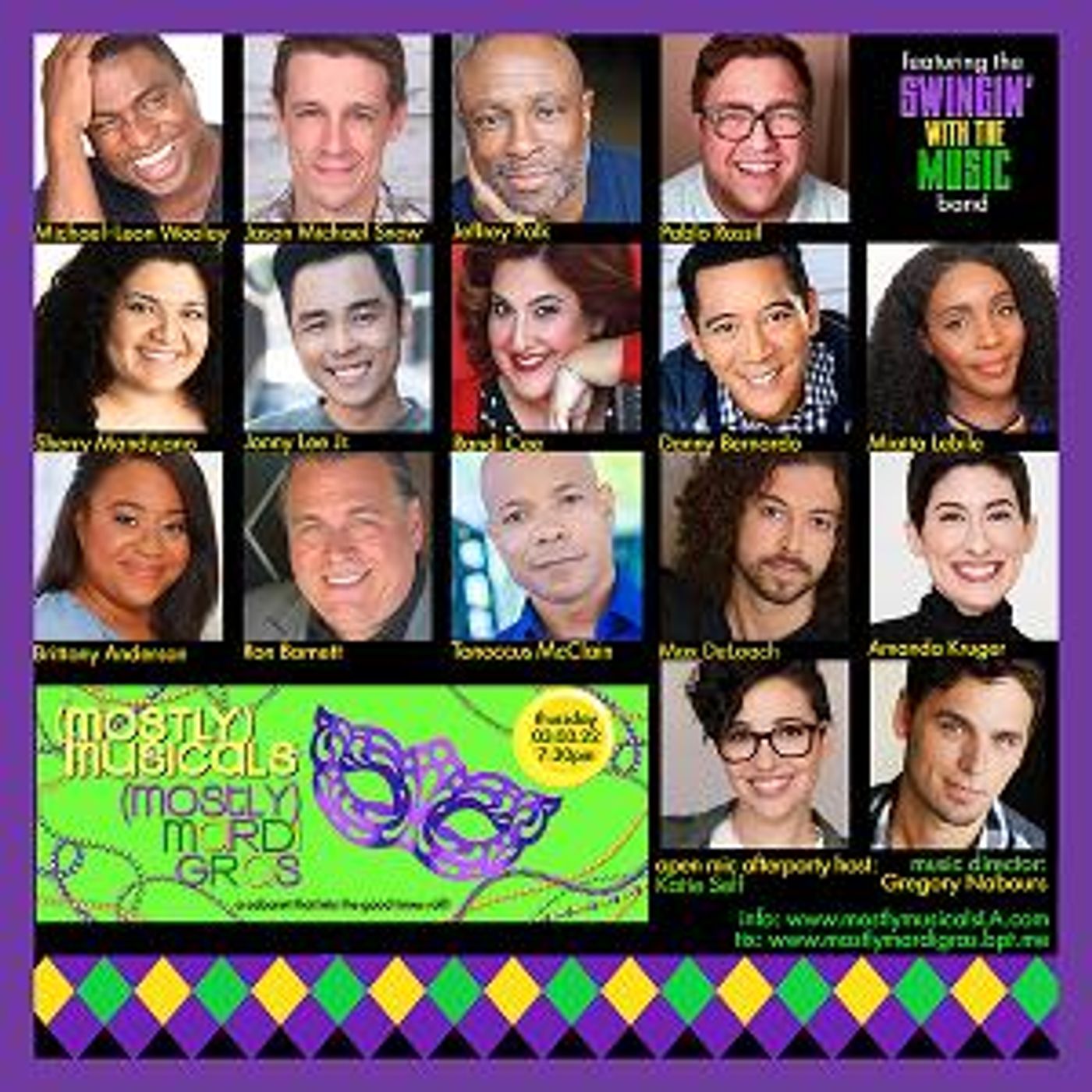 Full Cast Announced For (mostly)musicals' Mardi Gras Celebration At The Federal  Image