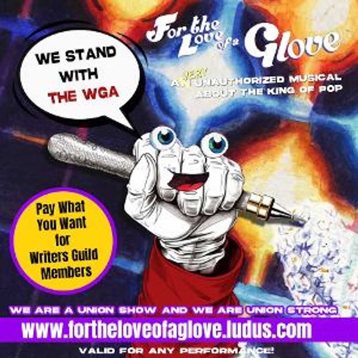FOR THE LOVE OF A GLOVE Offers WGA Members Pay What You Can Tickets  Image