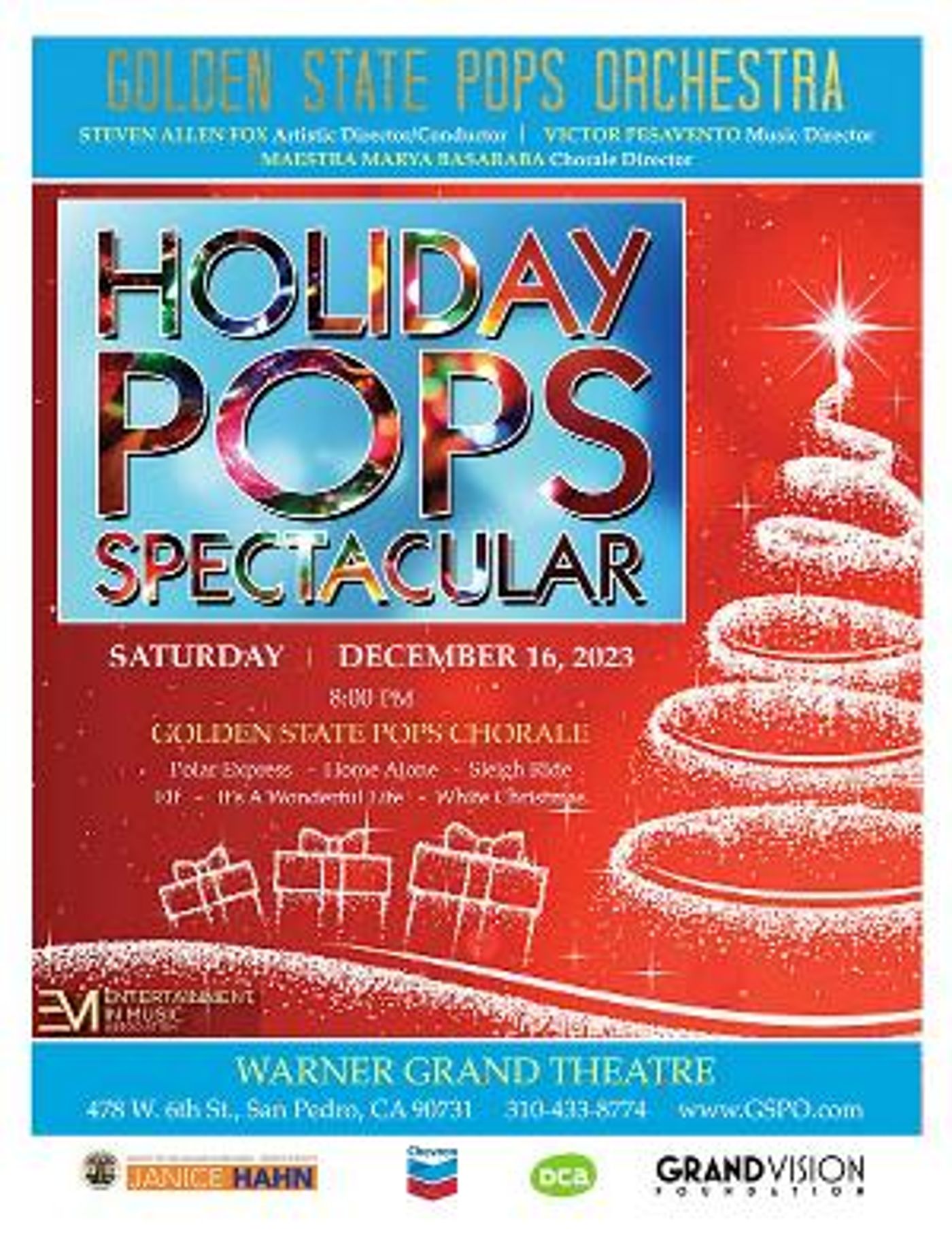 Golden State Pops Orchestra to Present The 2023 HOLIDAY POPS SPECTACULAR! in December  Image