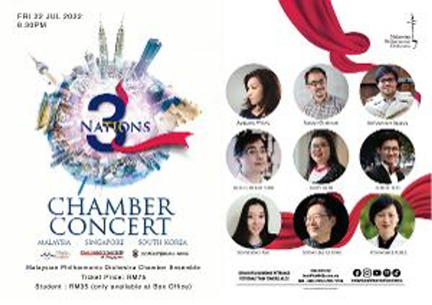 The Malaysian Philharmonic Orchestra Presents THREE NATIONS CHAMBER CONCERT  Image