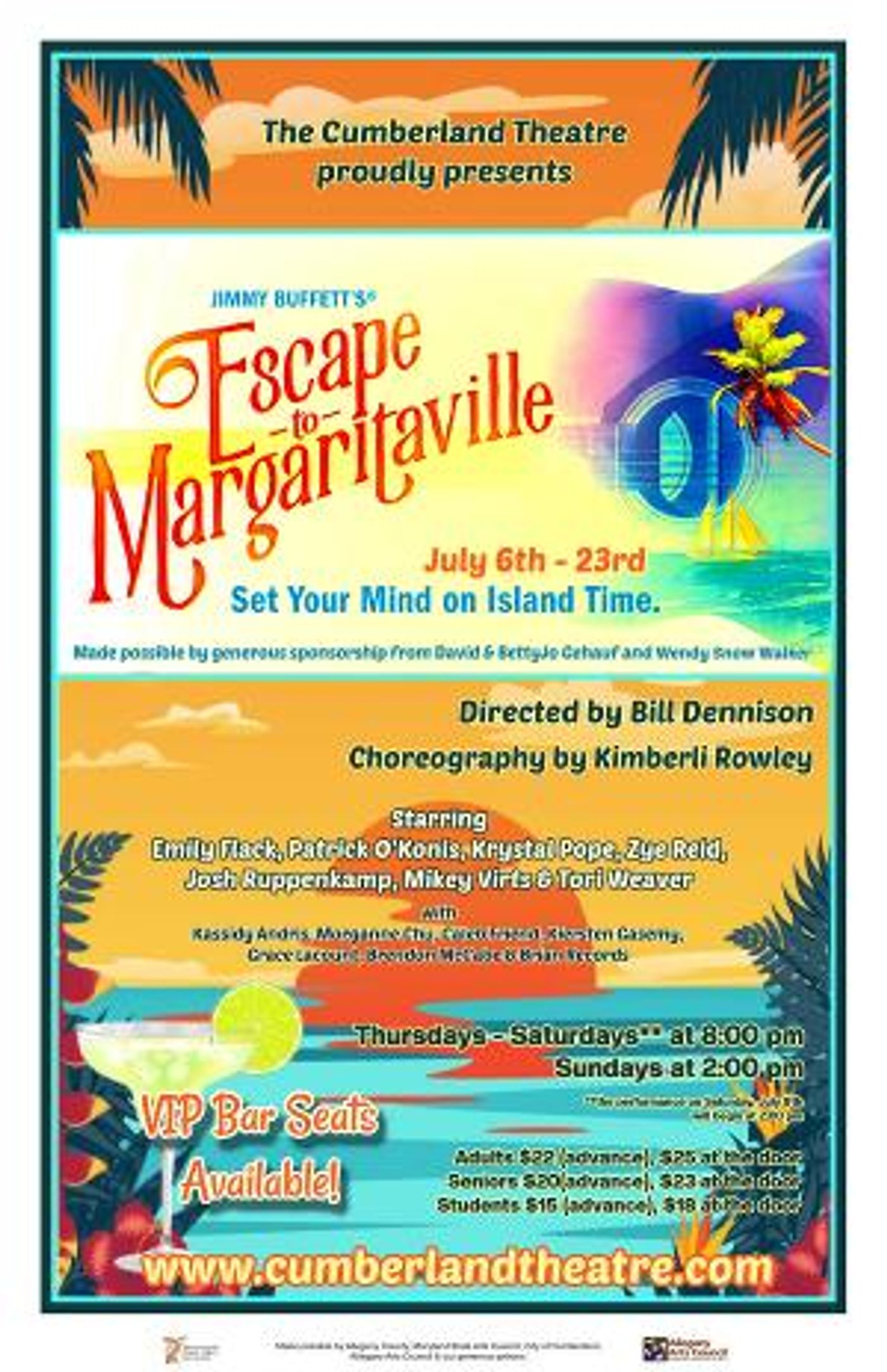 Cumberland Theatre to Present ESCAPE TO MARGARITAVILLE Next Month  Image