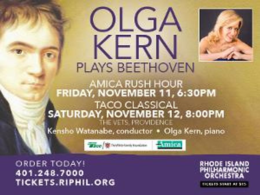 The Rhode Island Philharmonic Orchestra Presents OLGA KERN PLAYS BEETHOVEN Image