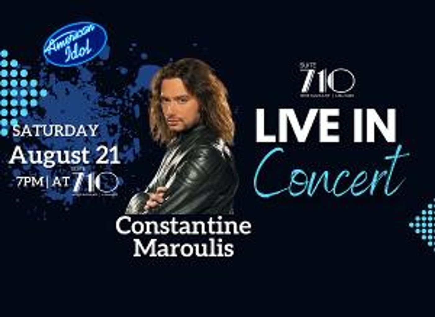 Constantine Maroulis To Perform In Hagerstown MD This August  Image