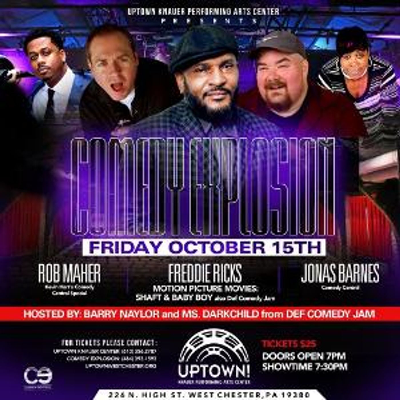 Uptown! Knauer Performing Arts Center Explodes In Laughter With COMEDY EXPLOSION  Image