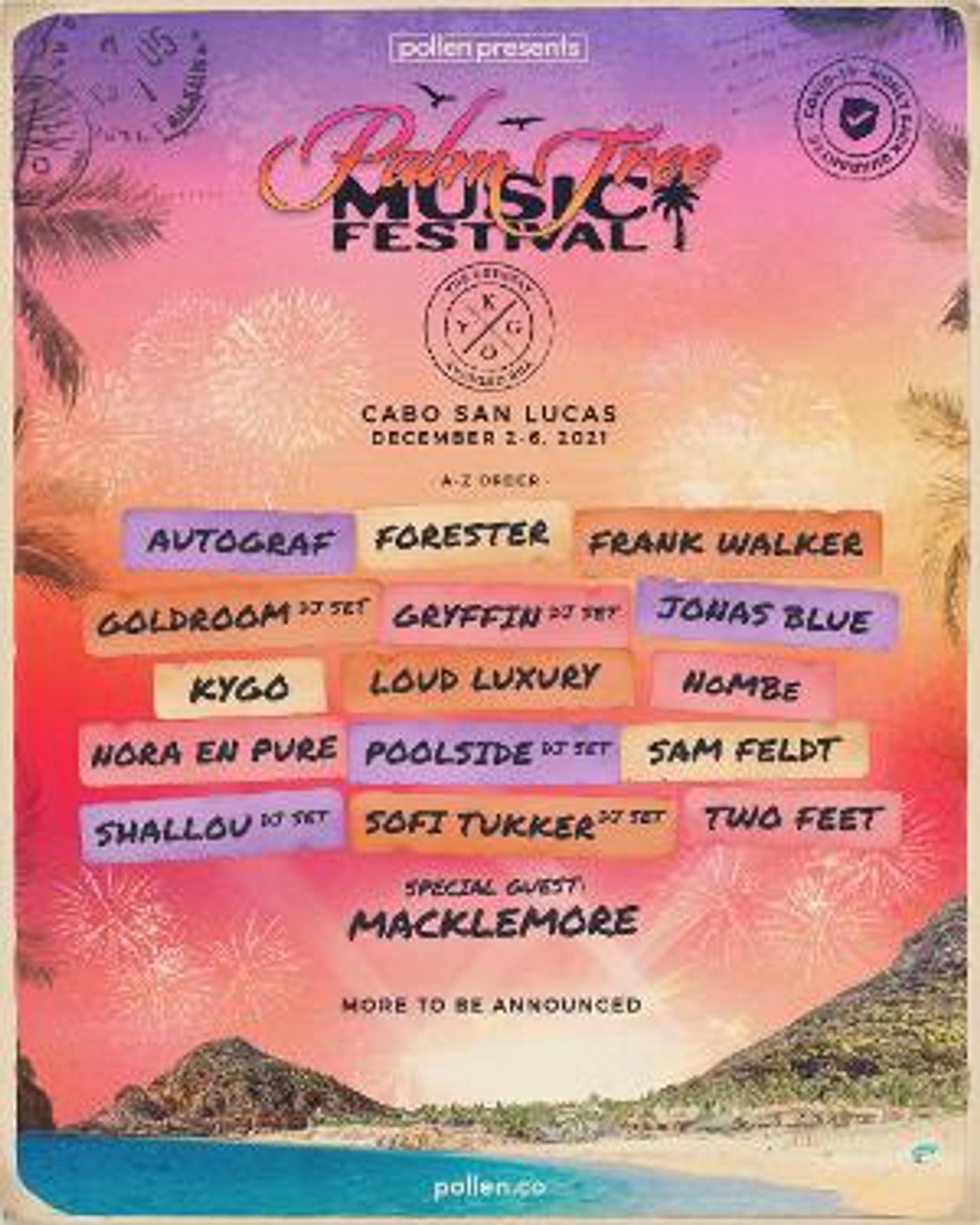 Kygo Announces Cabo Festival Lineup With Gryffin, Sam Feldt, Macklemore, Frank Walker, Autograf, Goldroom & More  Image