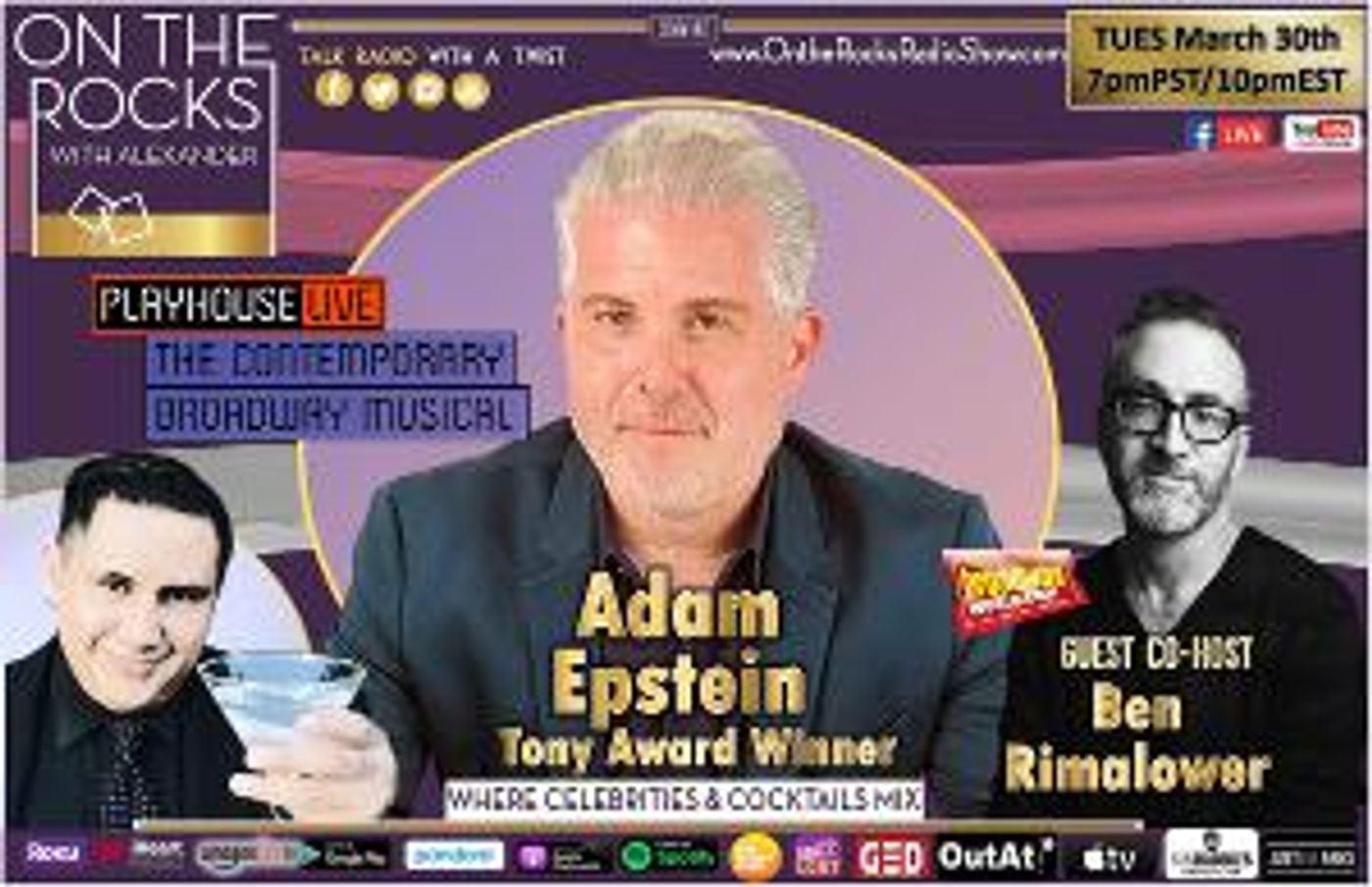 Adam Epstein and Ben Rimalower Join ON THE ROCKS  Image