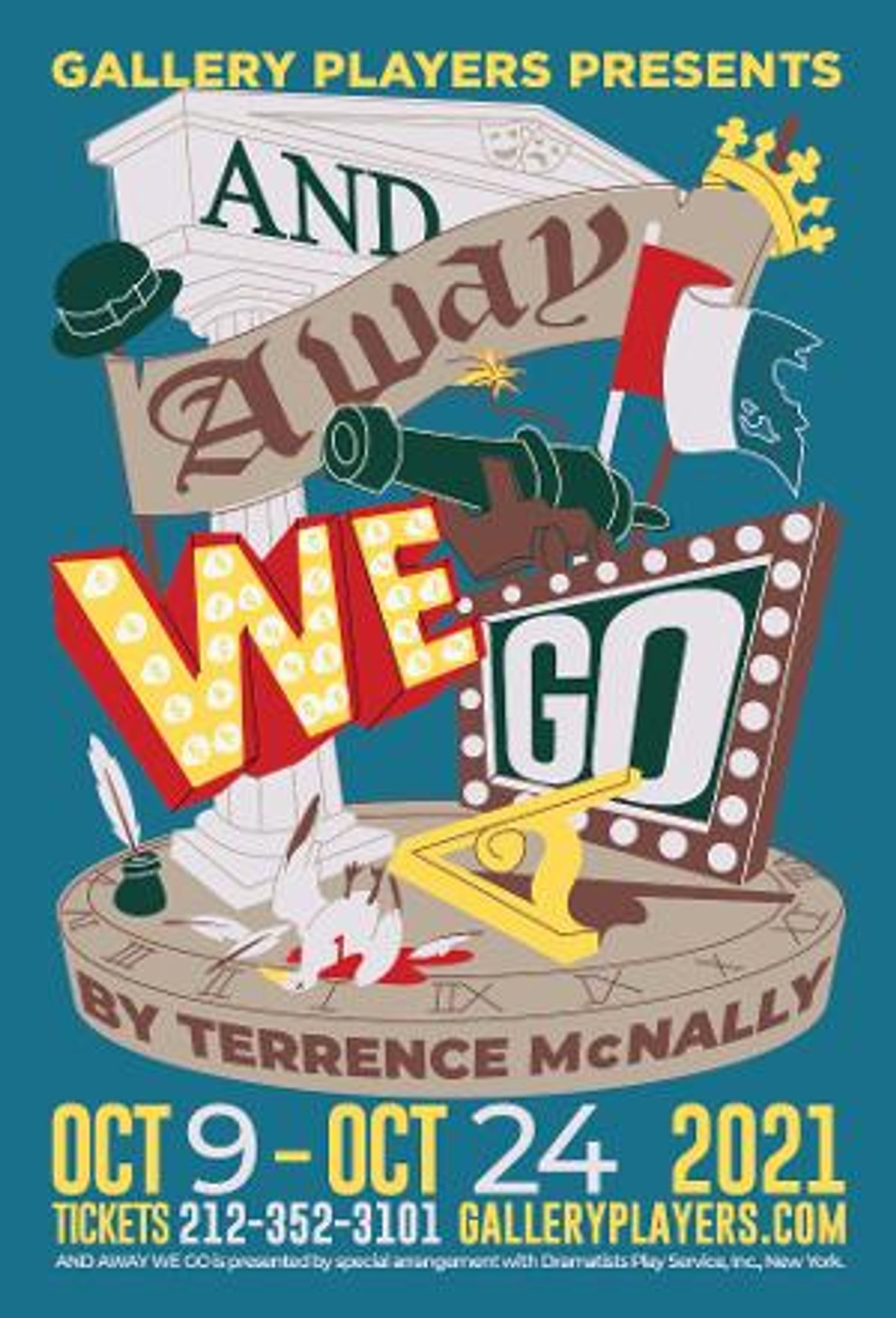 AND AWAY WE GO Opens October 9 At Gallery Players  Image