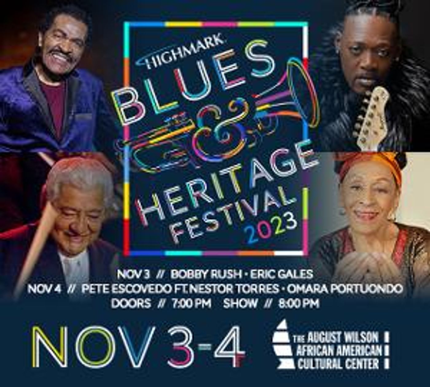 Bobby Rush and Eric Gales, Pete Escovedo, and More to Headline the 6th Annual Highmark Blues & Heritage Festival  Image