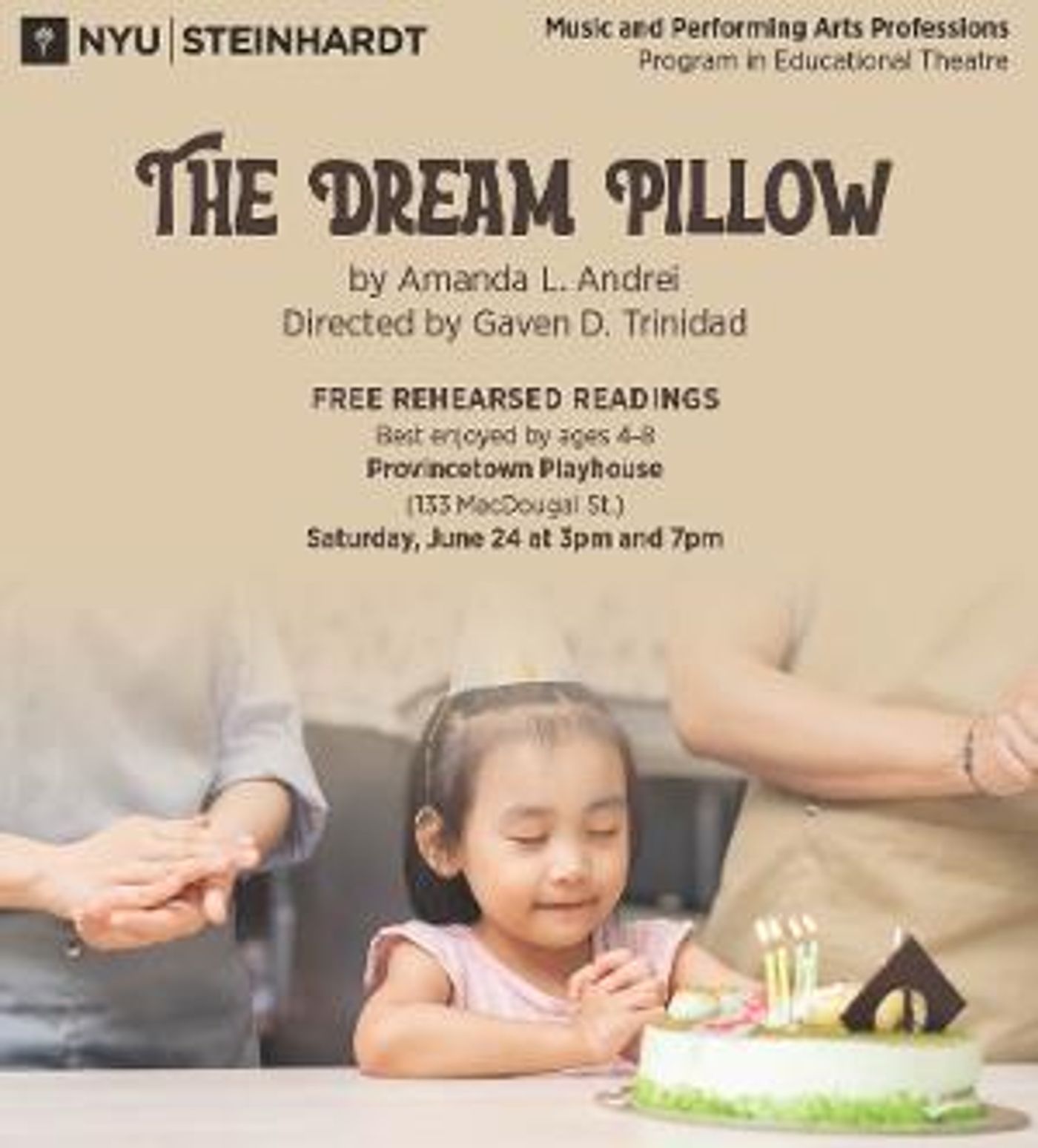 THE DREAM PILLOW to be Presented at New Plays For Young Audiences This Summer  Image