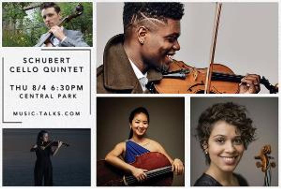 MusicTalks to Present Schubert's Cello Quintet In NYC's Central Park This Week Image