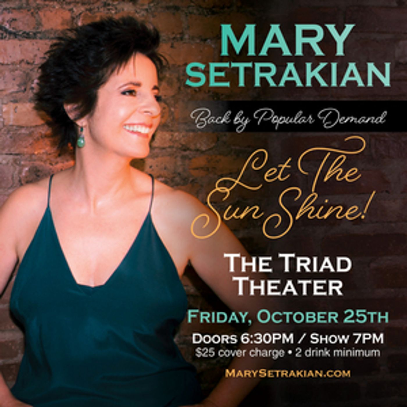 Broadway's Mary Setrakian Comes To The Triad  Image